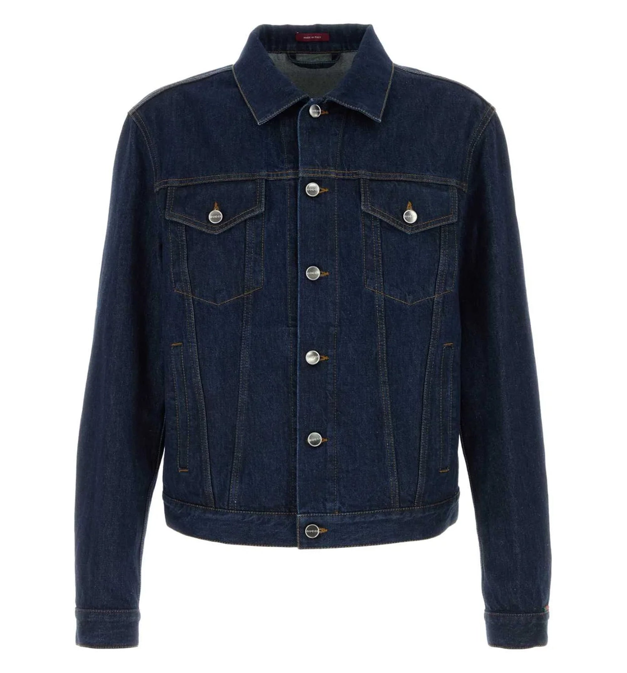 Logo Buttoned Denim Jacket