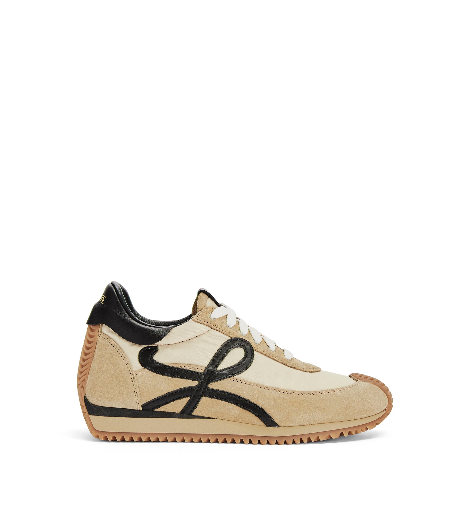 Flow Runner Sneakers in Suede and Nylon