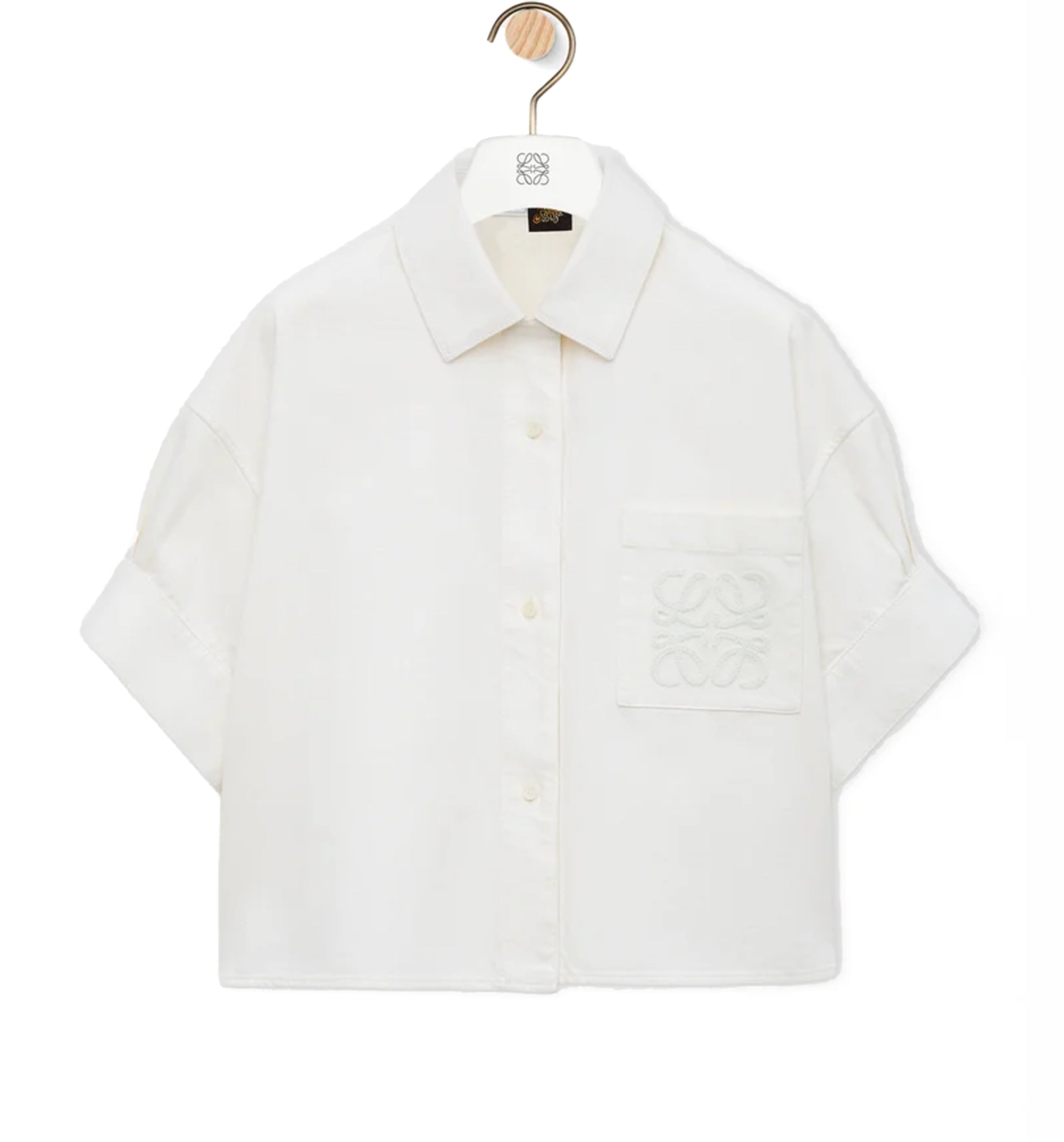Short sleeve shirt in denim