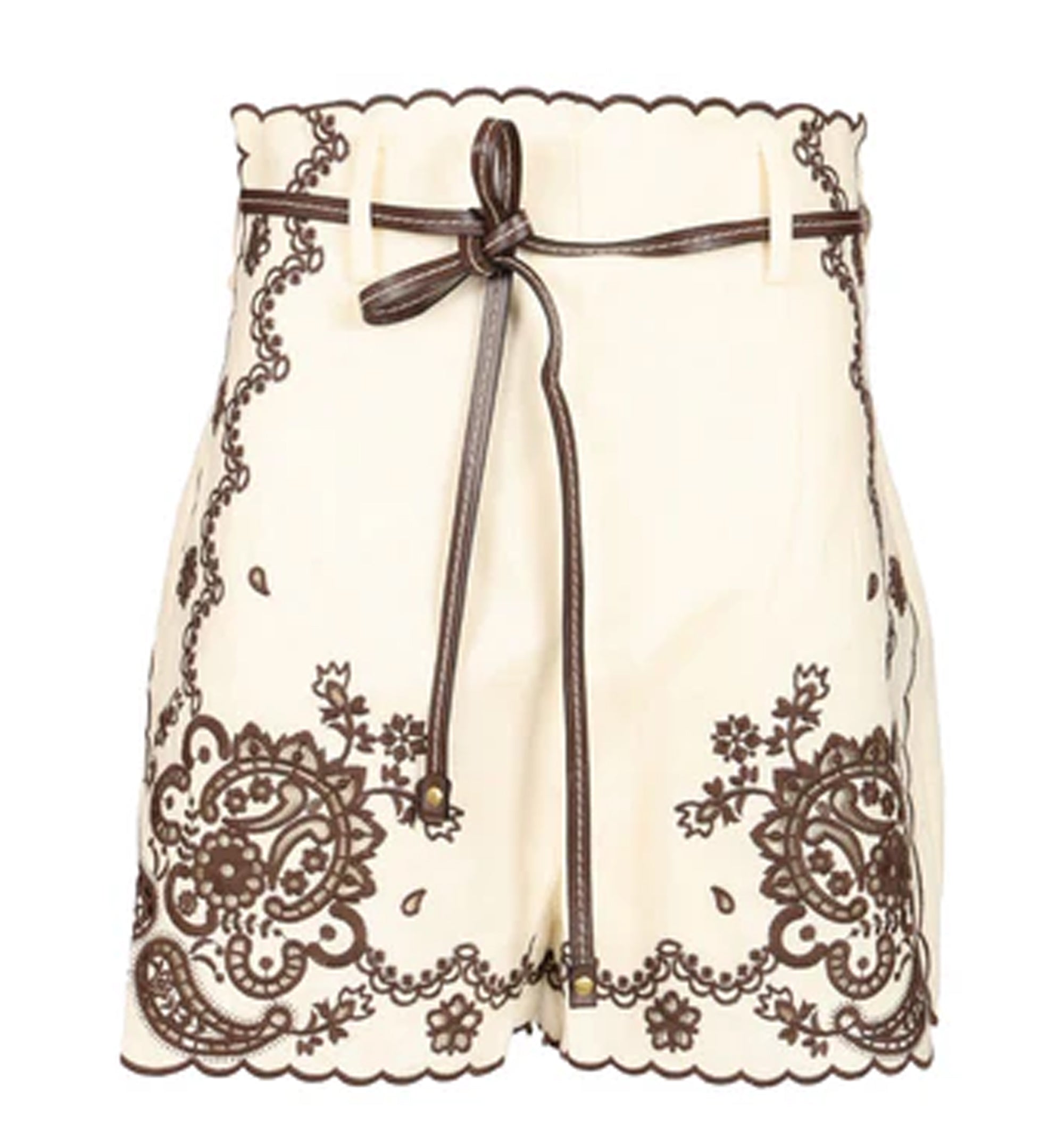 Ascension Embroidered Linen Shorts