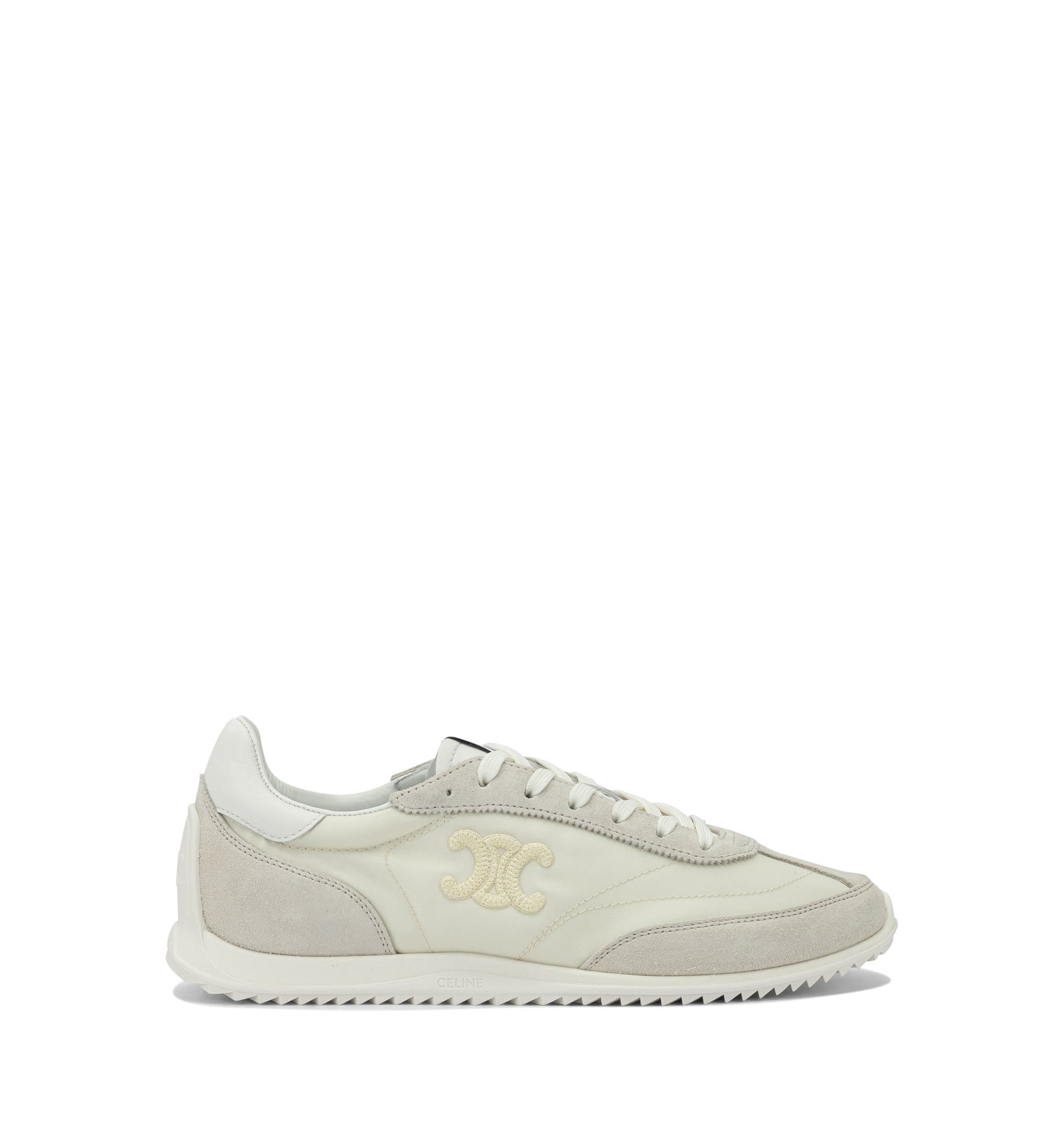 Racer Low Top Sneaker in Nylon, Suede and Calfskin