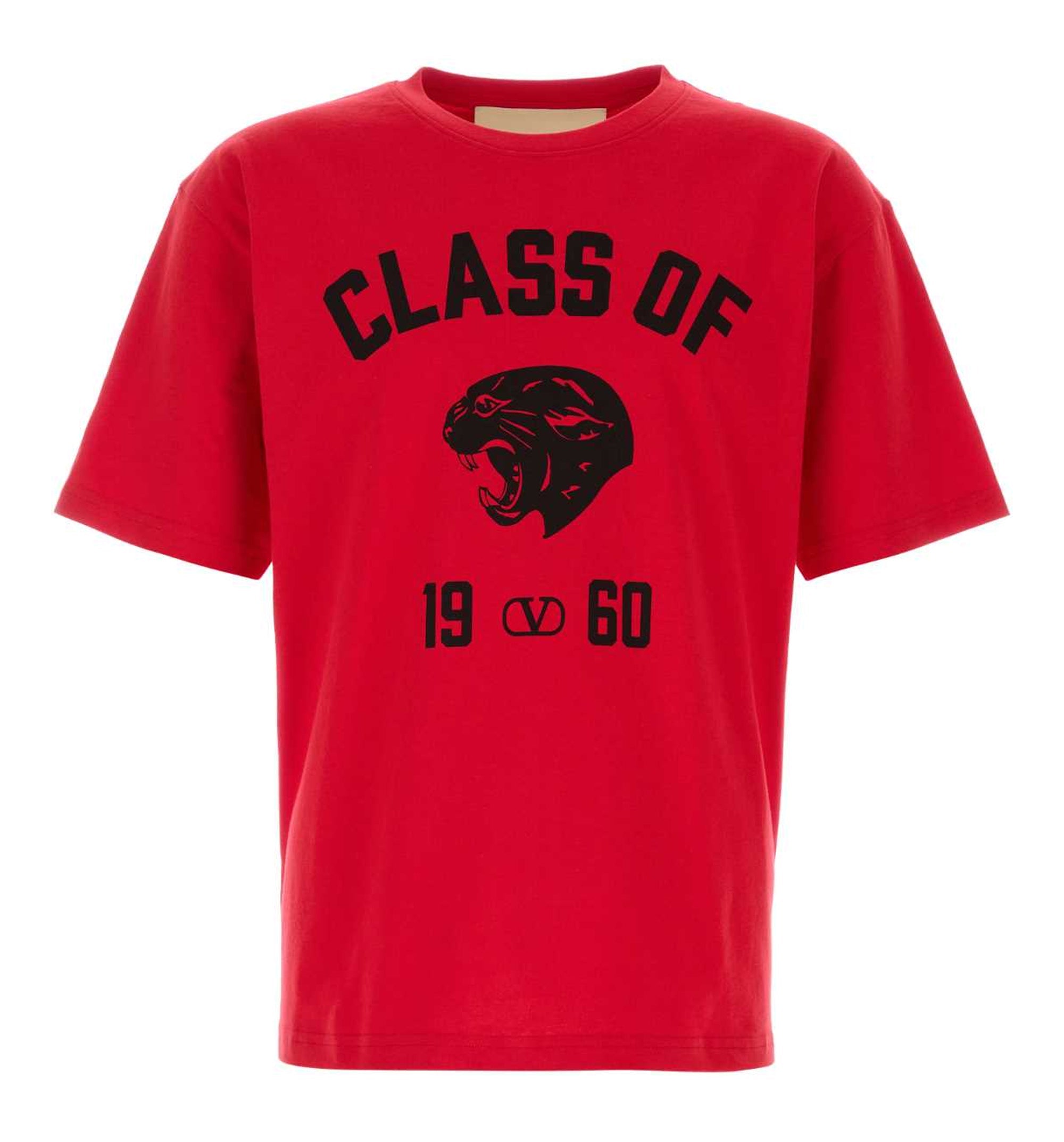 Panther-Print Cotton T-Shirt