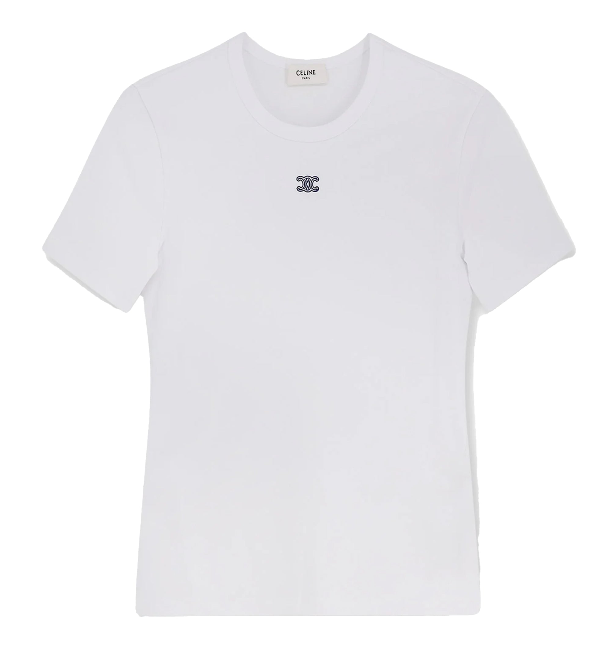 Triomphe T-Shirt in Ribbed Cotton Jersey