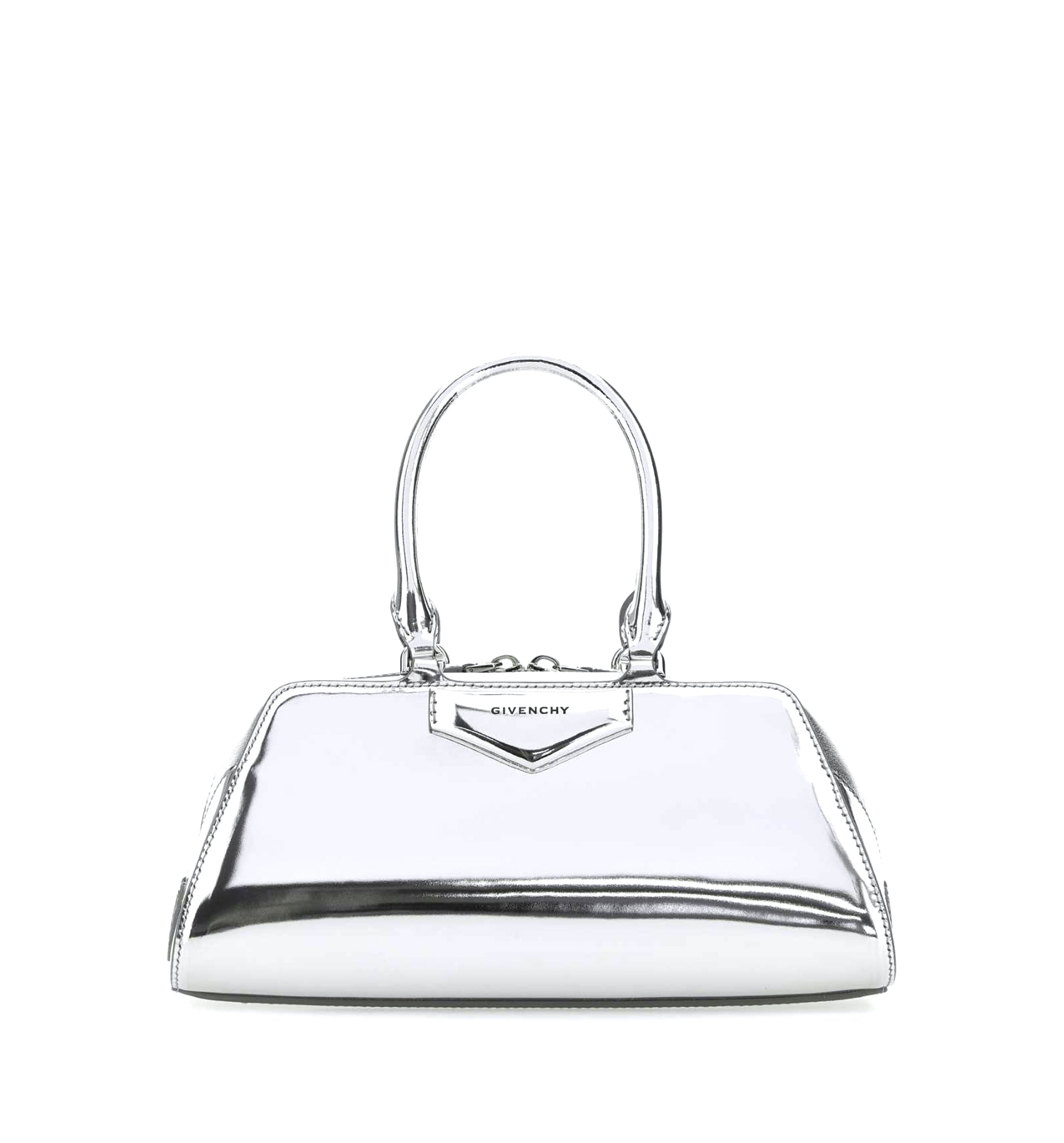 Small Antigona East-West Bag In Laminated Leather