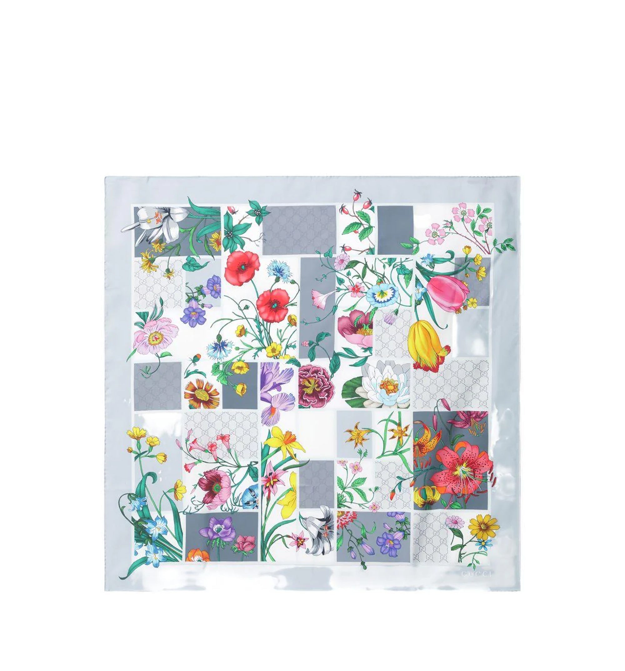 Printed silk twill carré