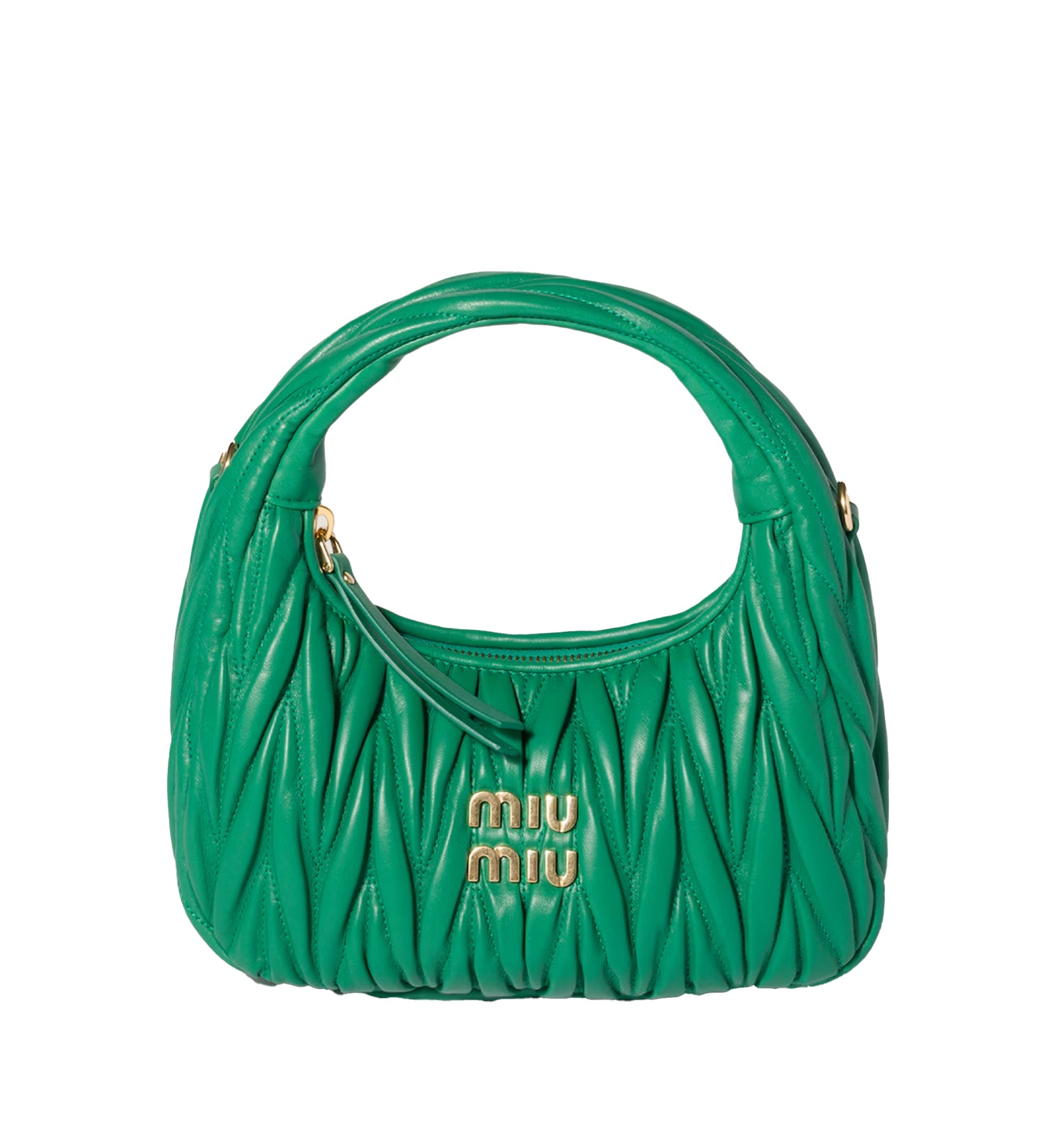 Wander Matelassé Nappa Leather Hobo Bag