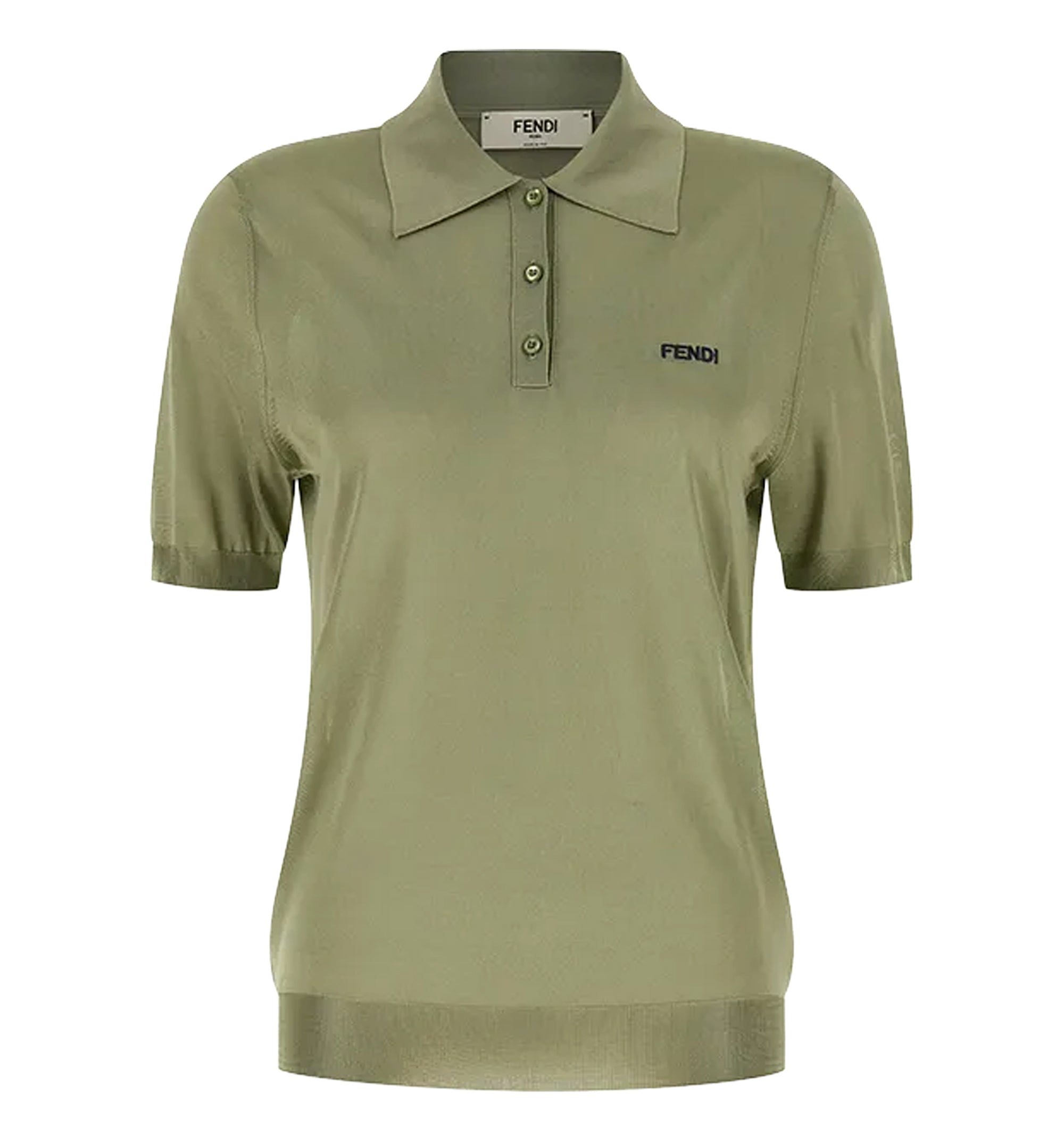 Shiny Viscose Polo Shirt