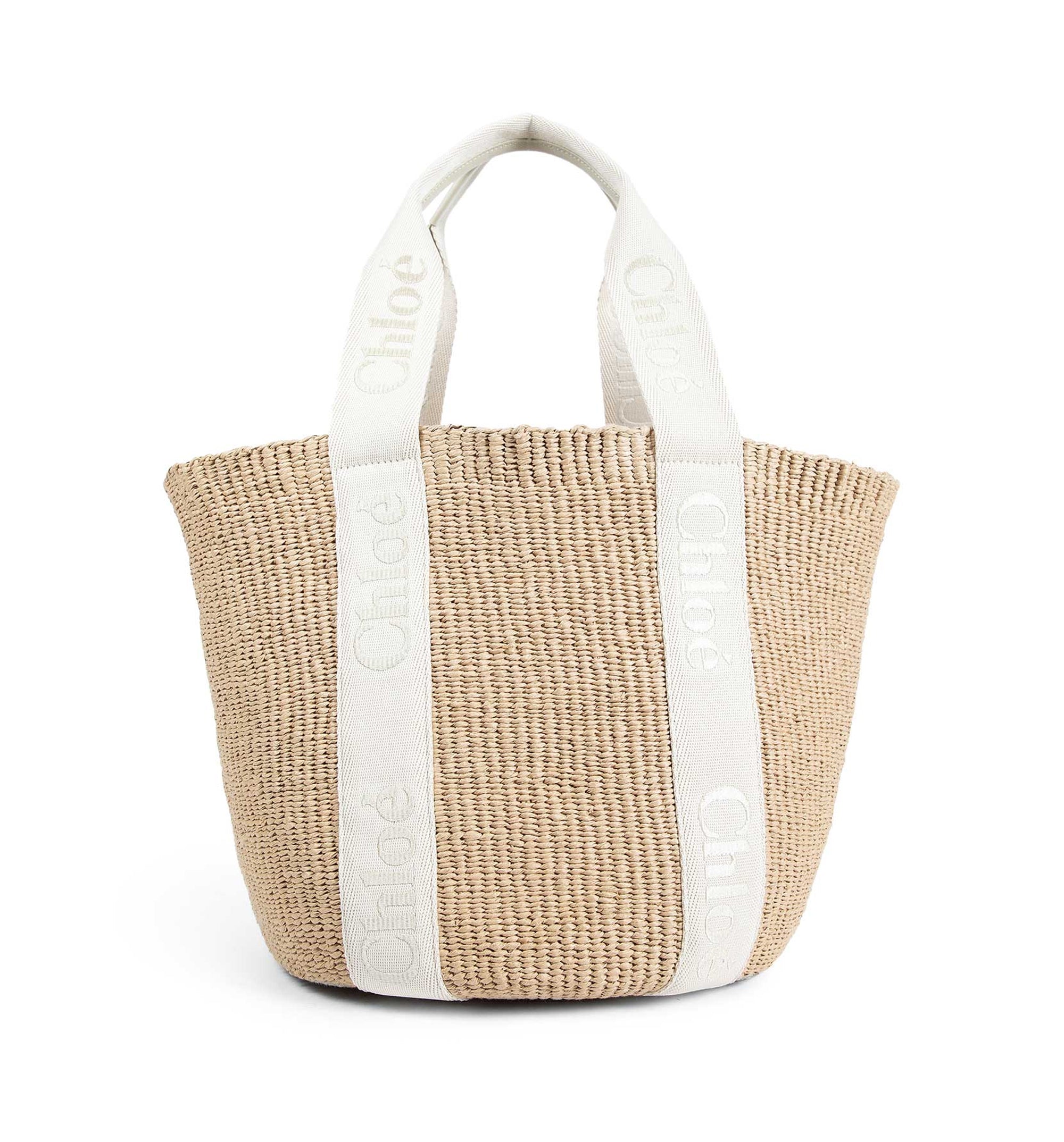 Large Woody Basket In Natural Fibers