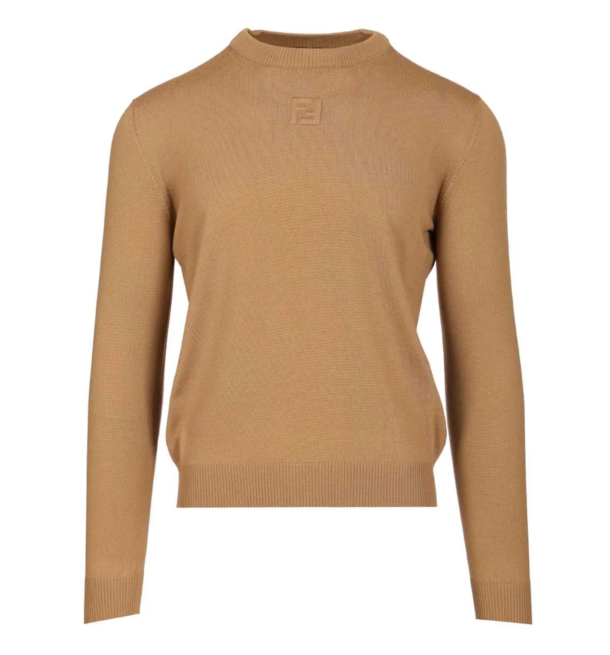 Fendi Long Sleeved Crewneck Knitted Sweater
