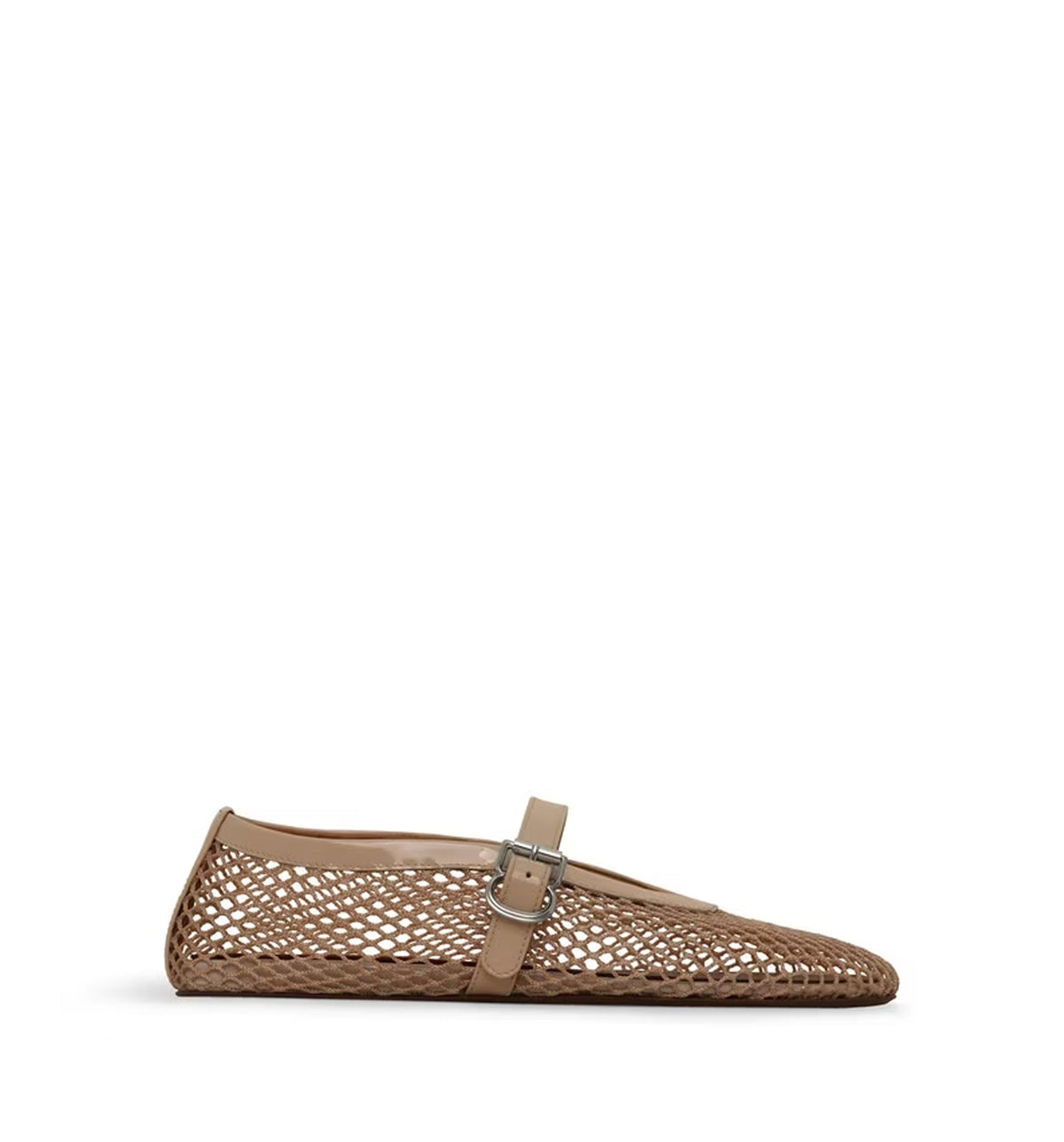 Ballet Flats In Fishnet
