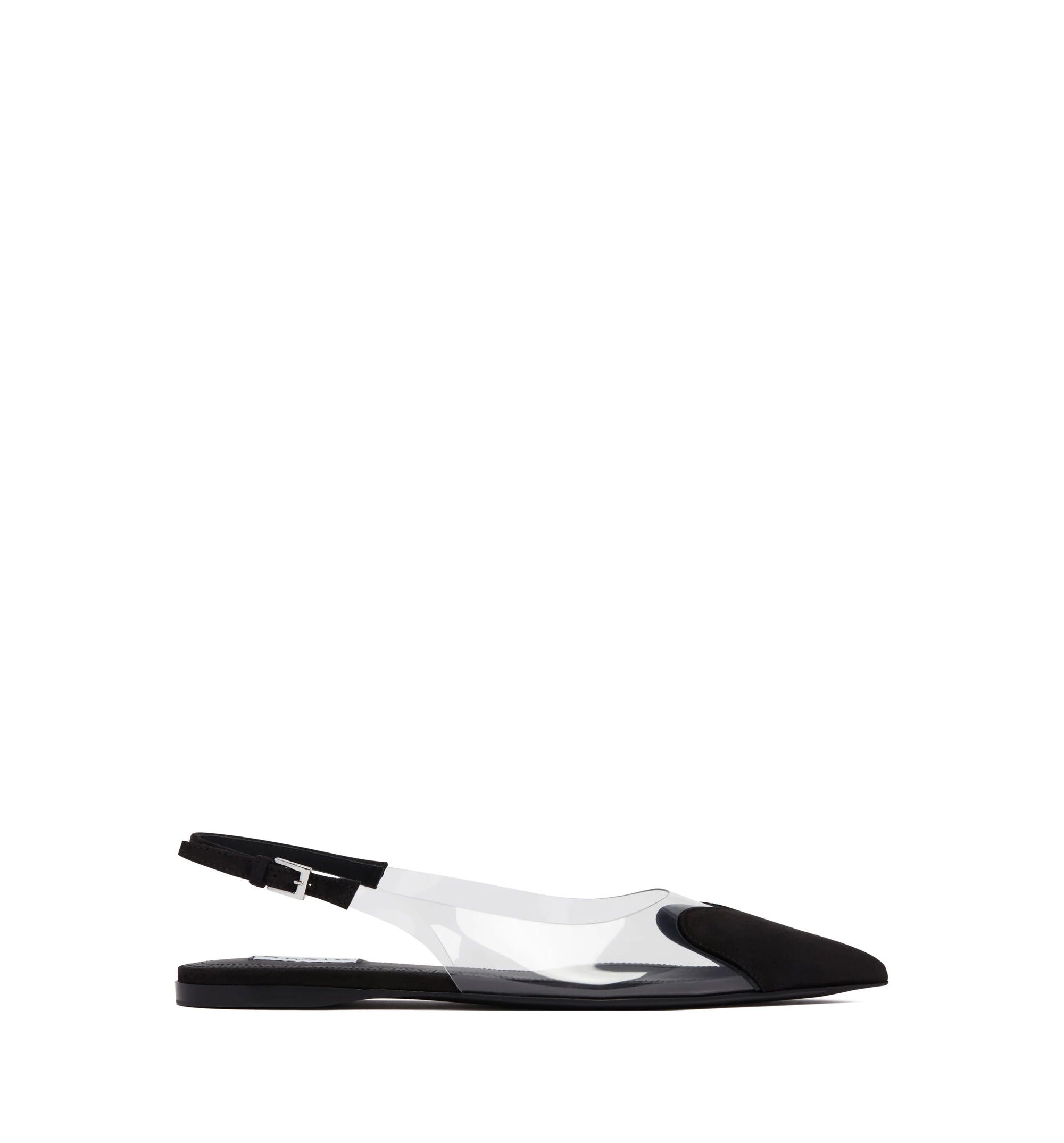 Le Coeur Flat Slingbacks In Suede