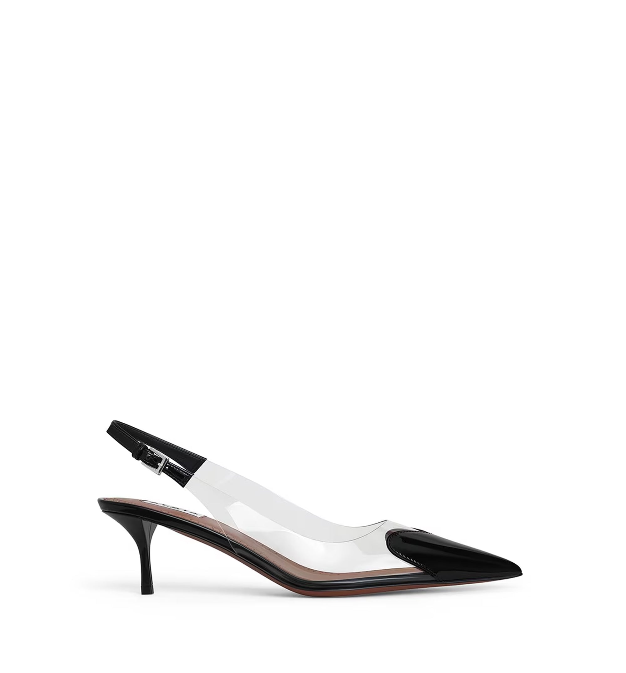 Le Coeur Slingback PVC and leather pumps
