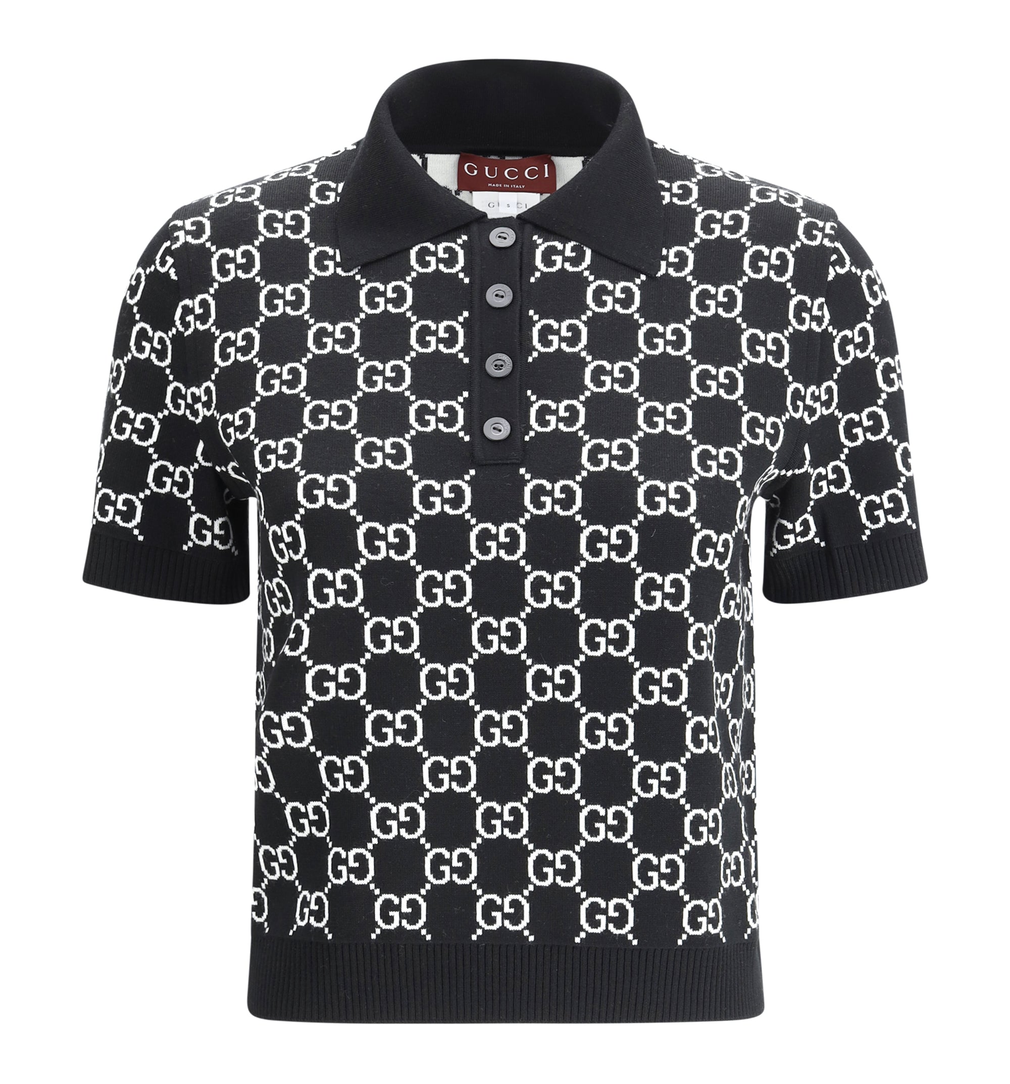 Reversible GG Wool Jacquard Polo Shirt
