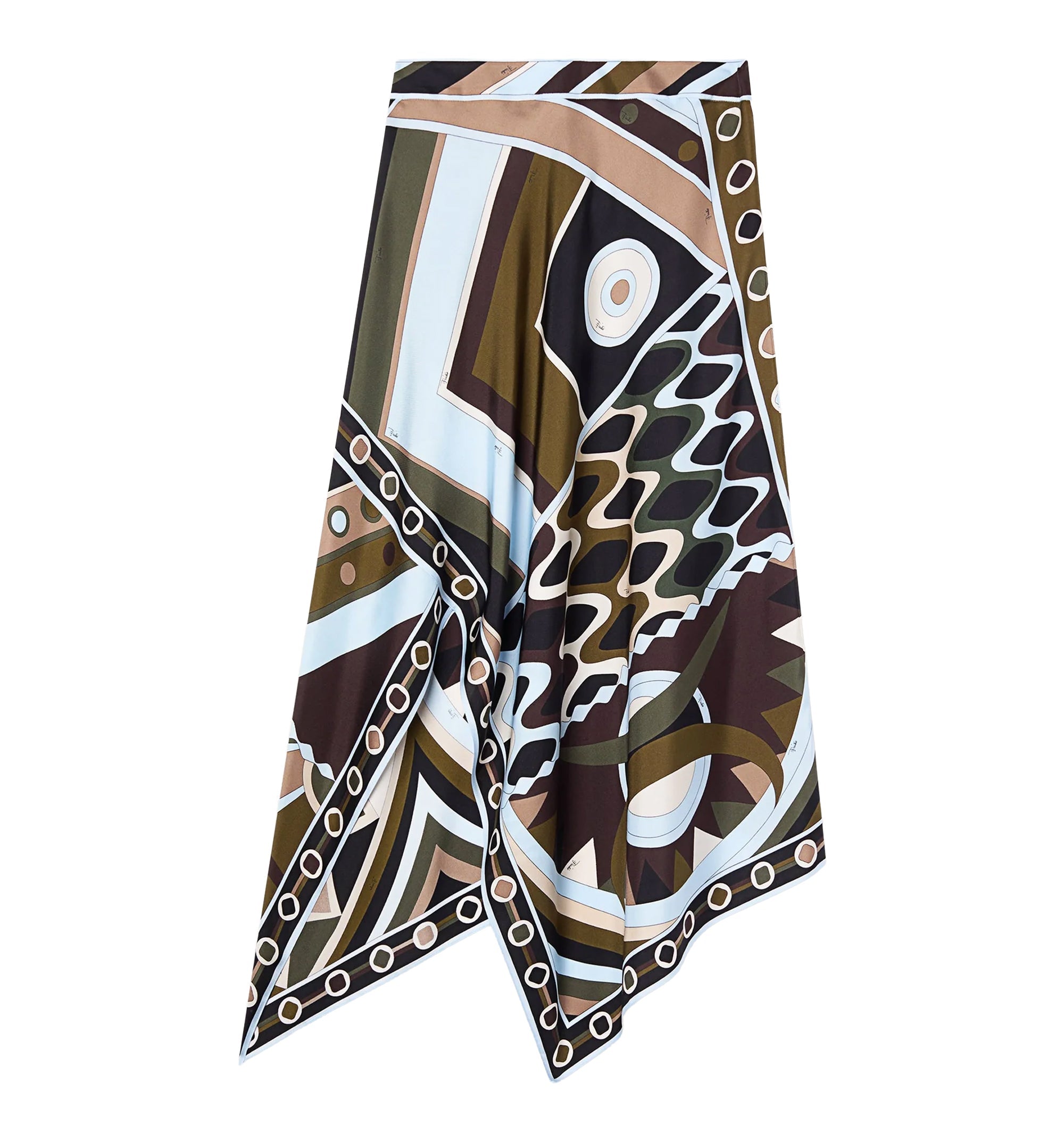 Vivara Print Silk Scarf Skirt