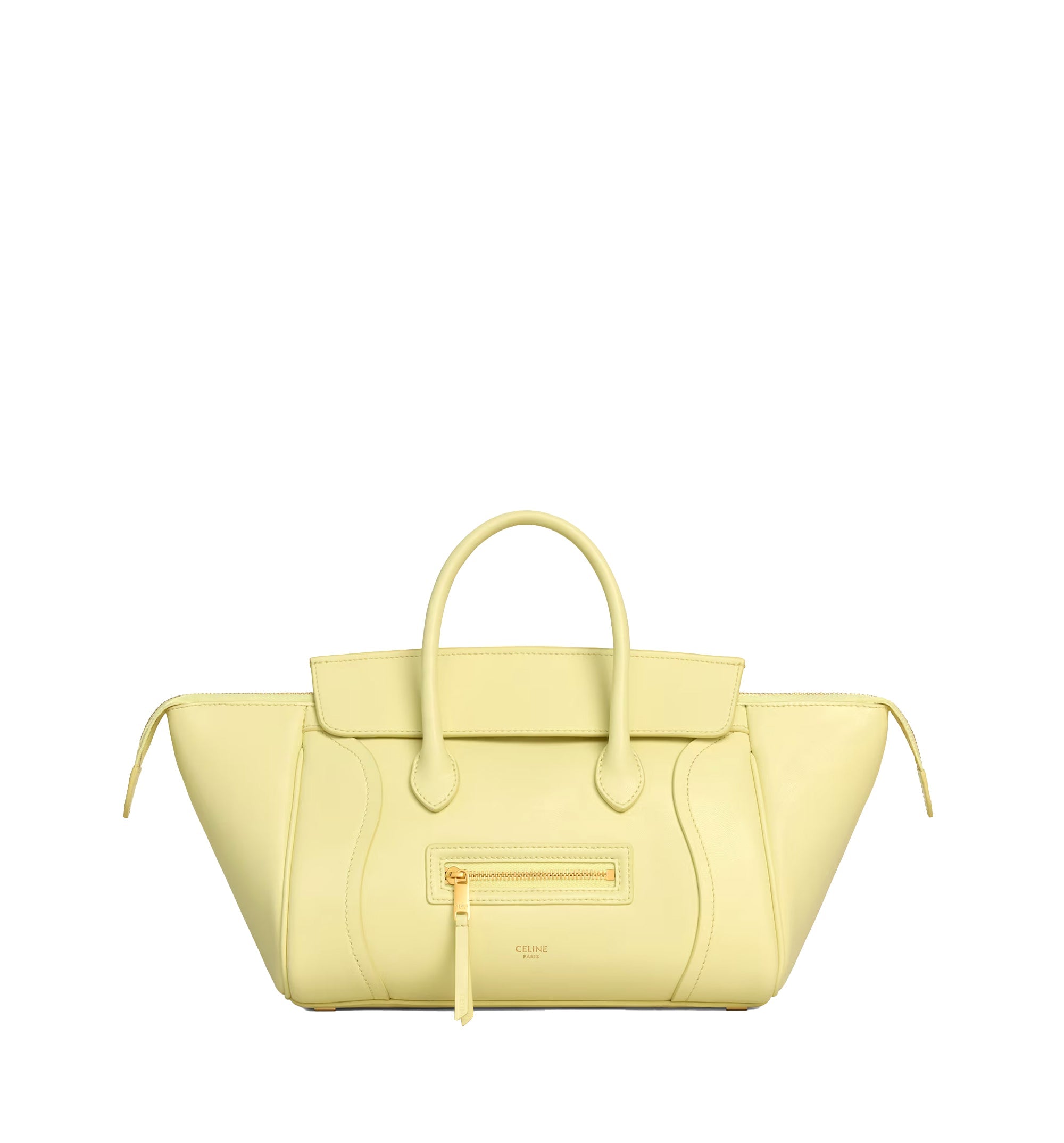 Small New Luggage in Supple Shiny Lambskin