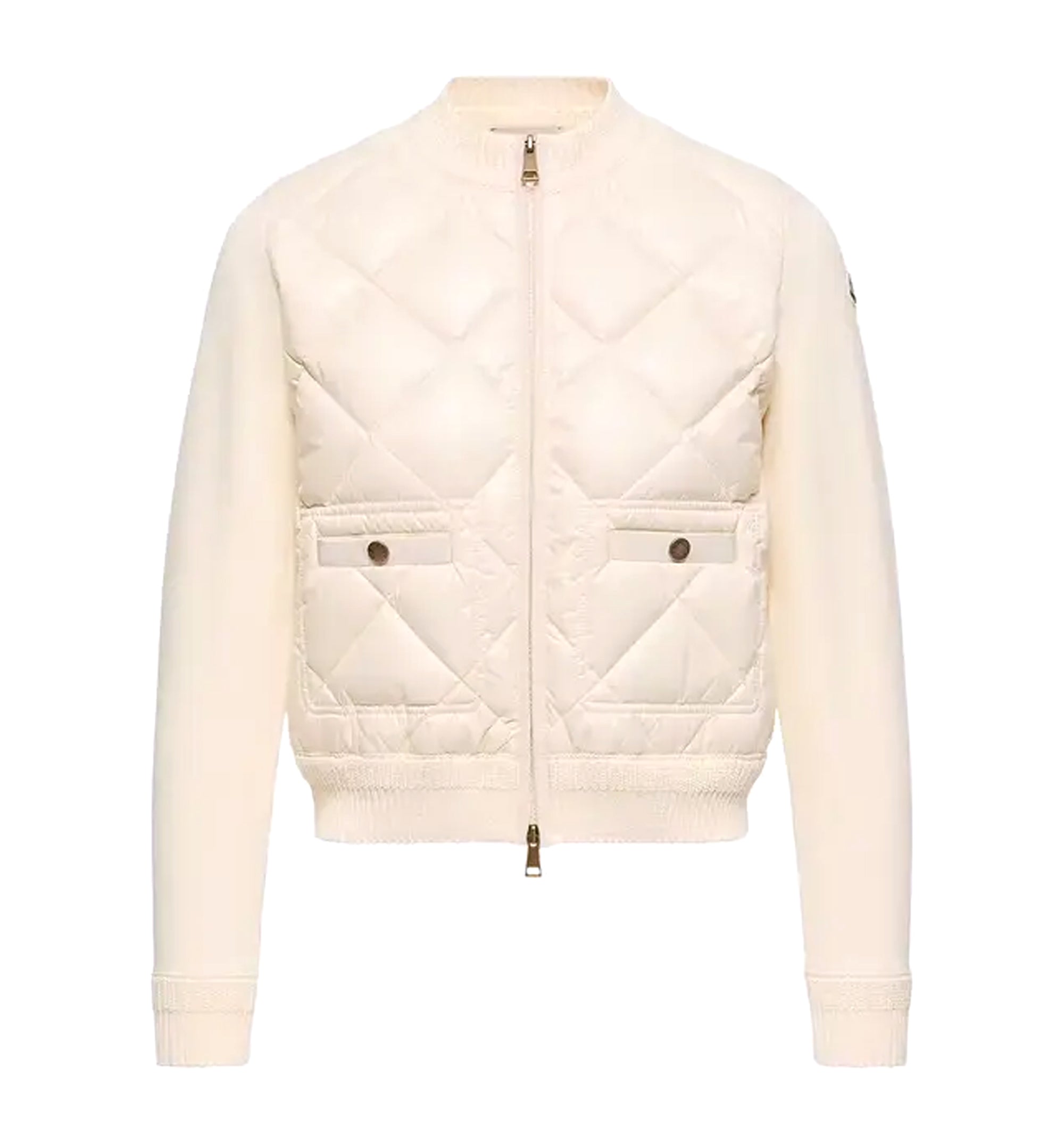 Diamond-quilted Padded Jacket