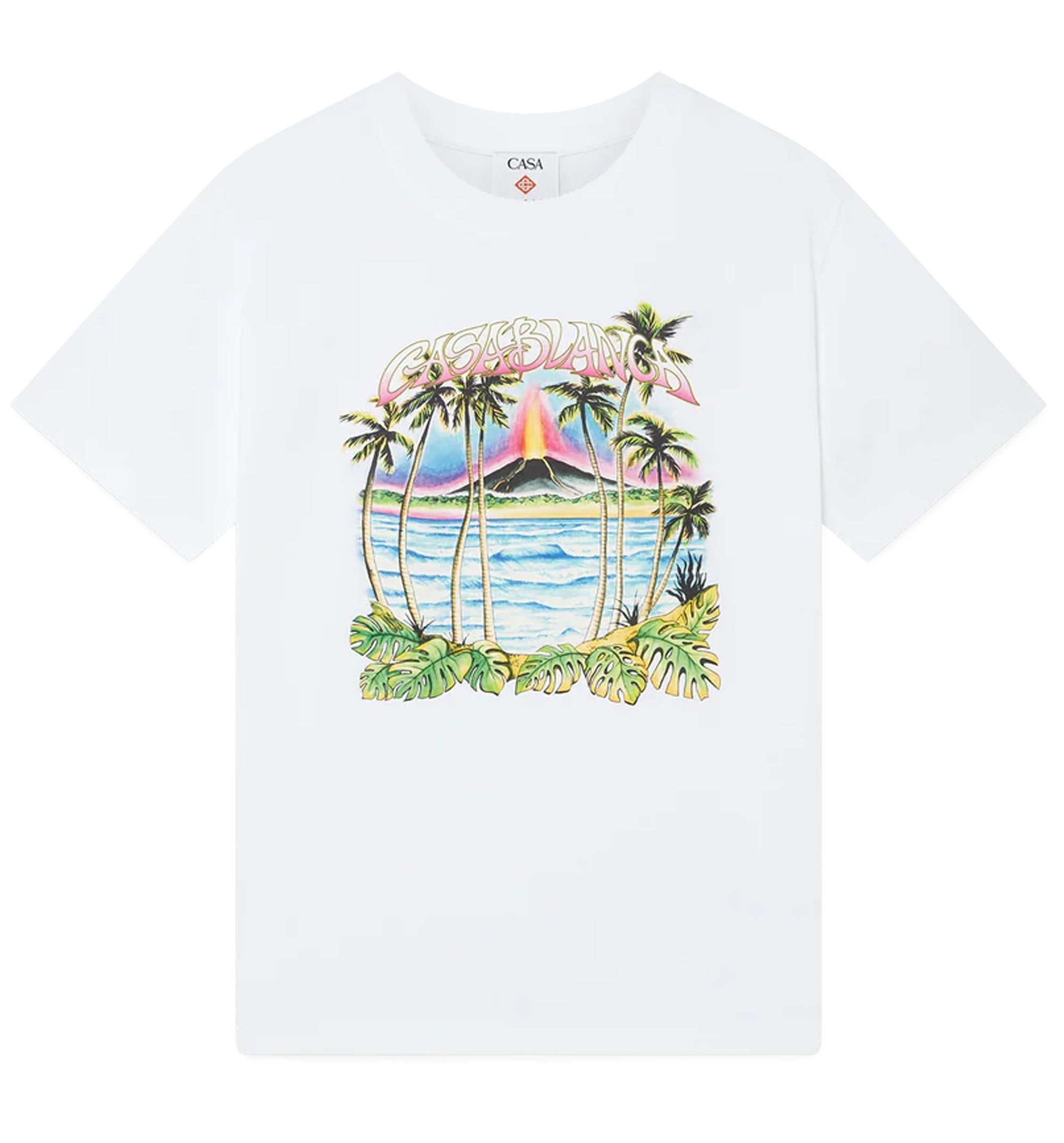 White Volcano Short Sleeve T-Shirt