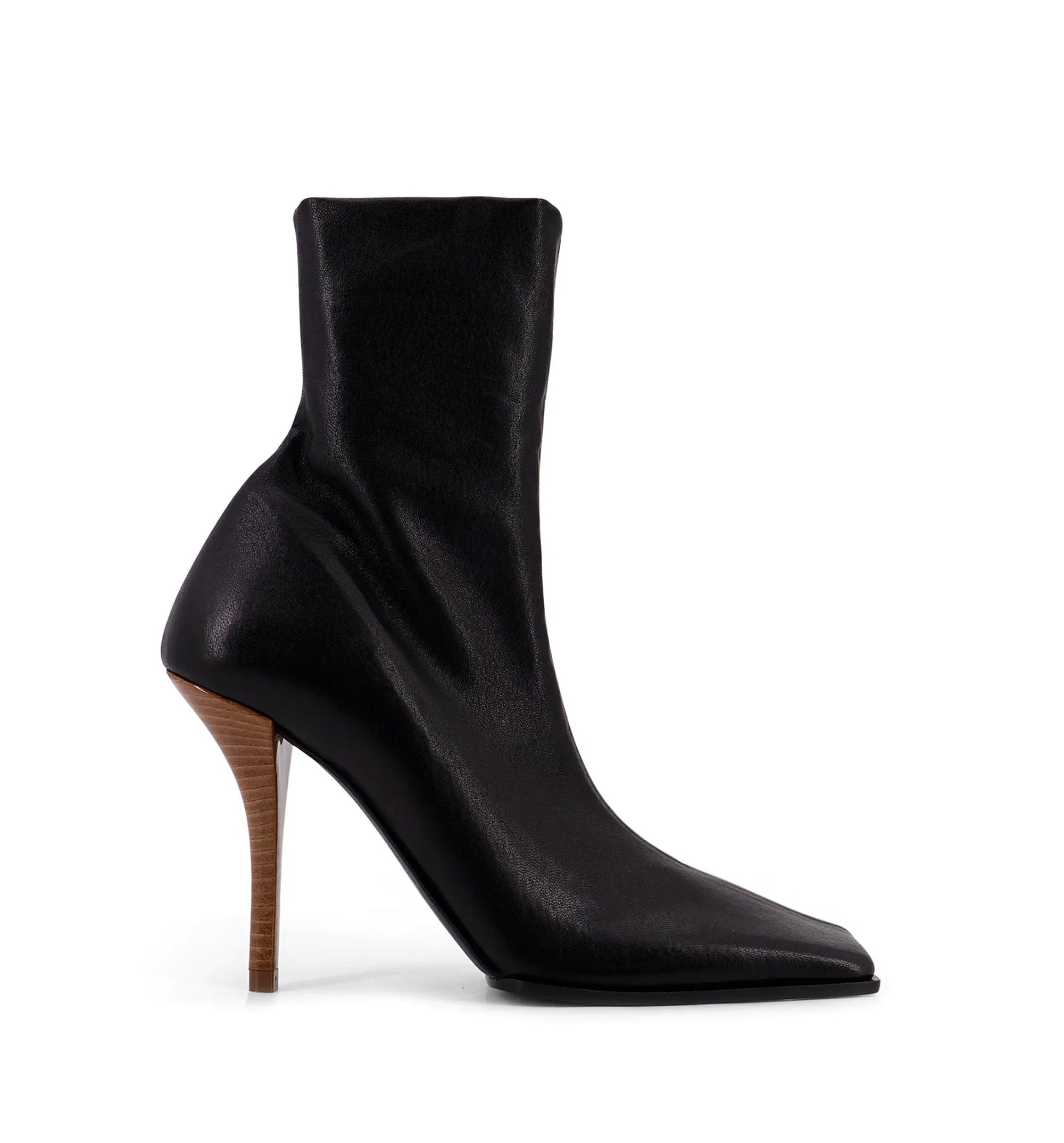 Soft Square Boots in Leather