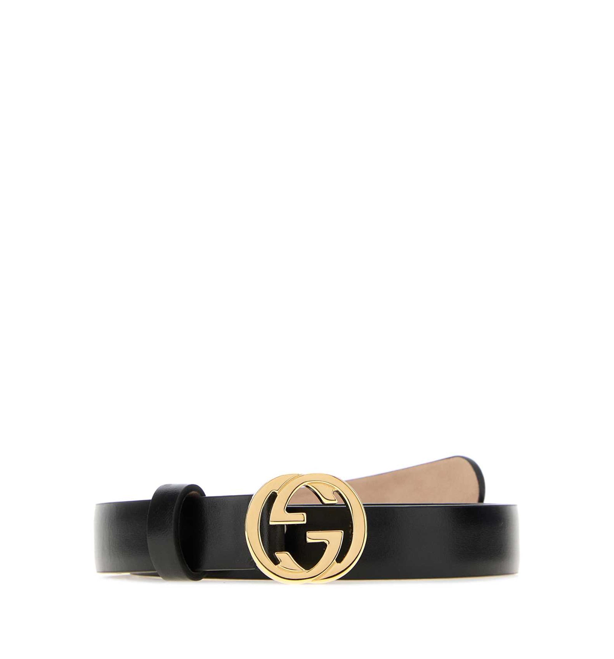 Thin Belt With Interlocking G Buckle