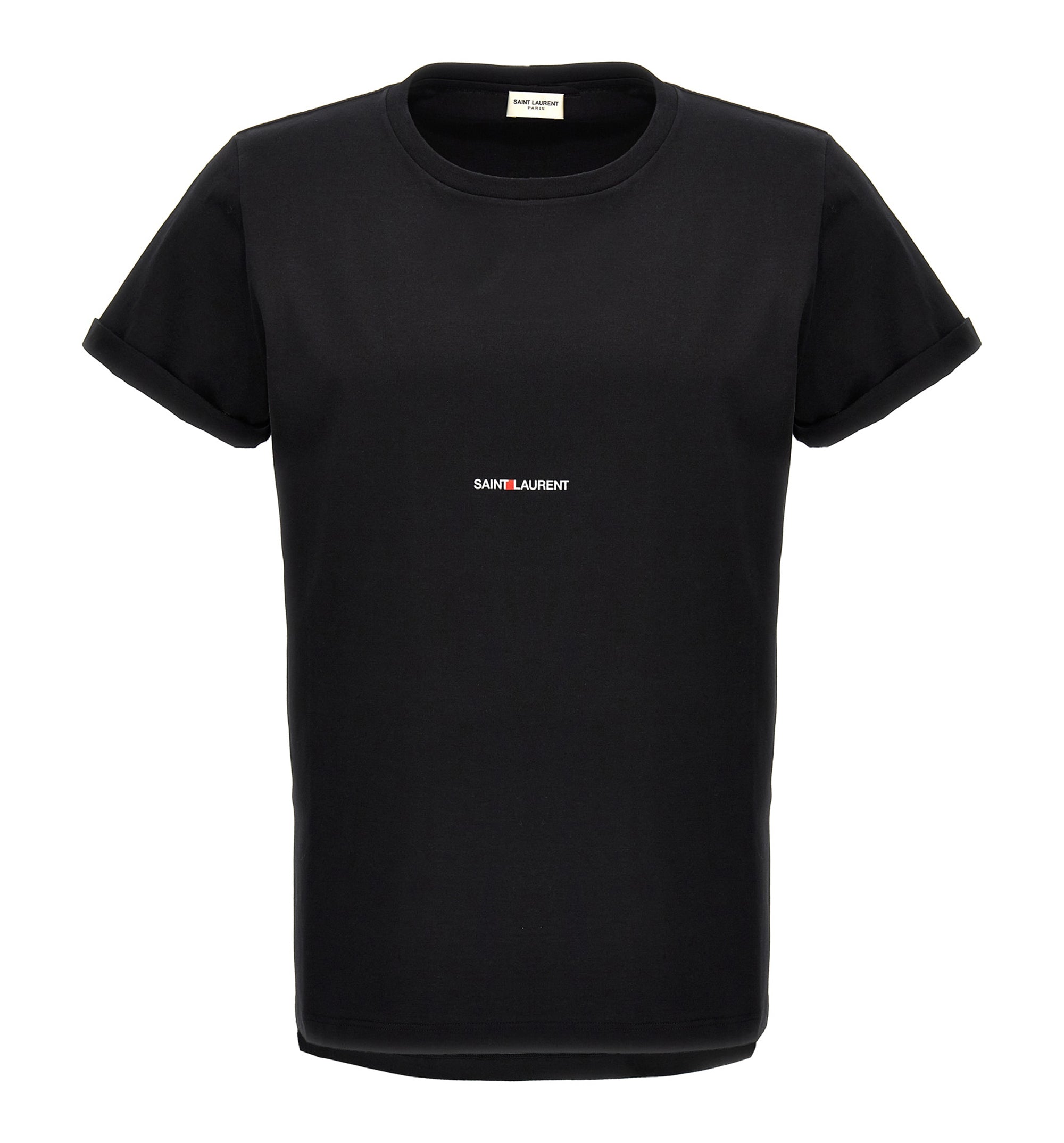 Rive Gauche Logo Cotton T-Shirt