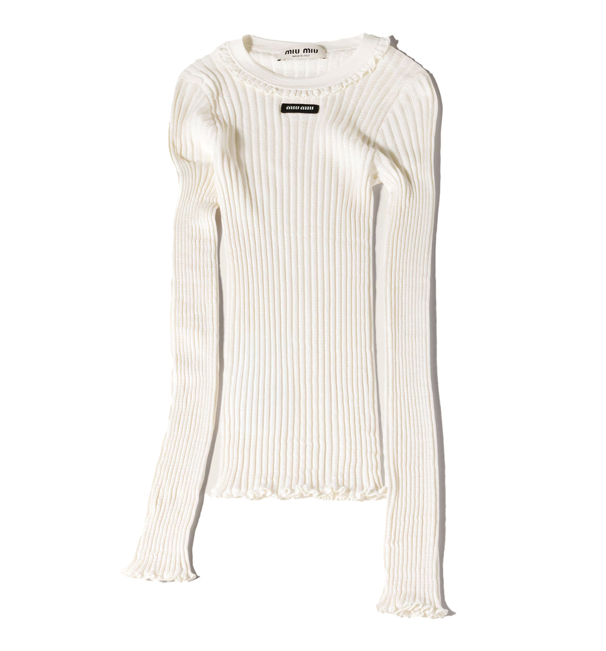 Silk crew-neck sweater