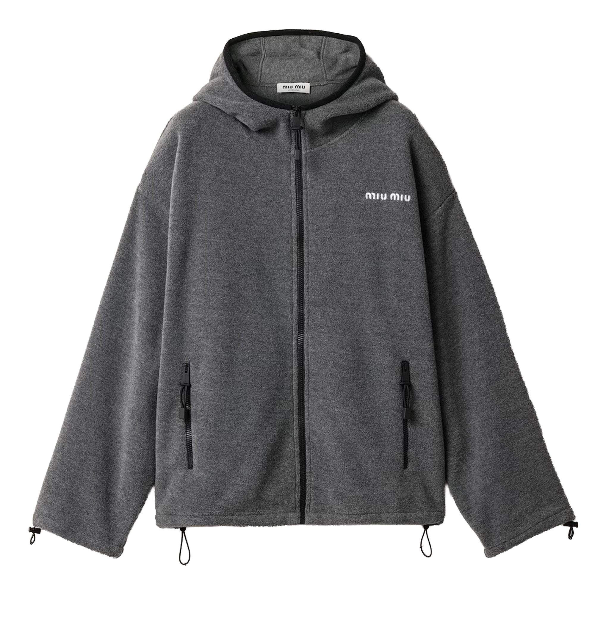 Fleece Zippered Hoodie Jacket