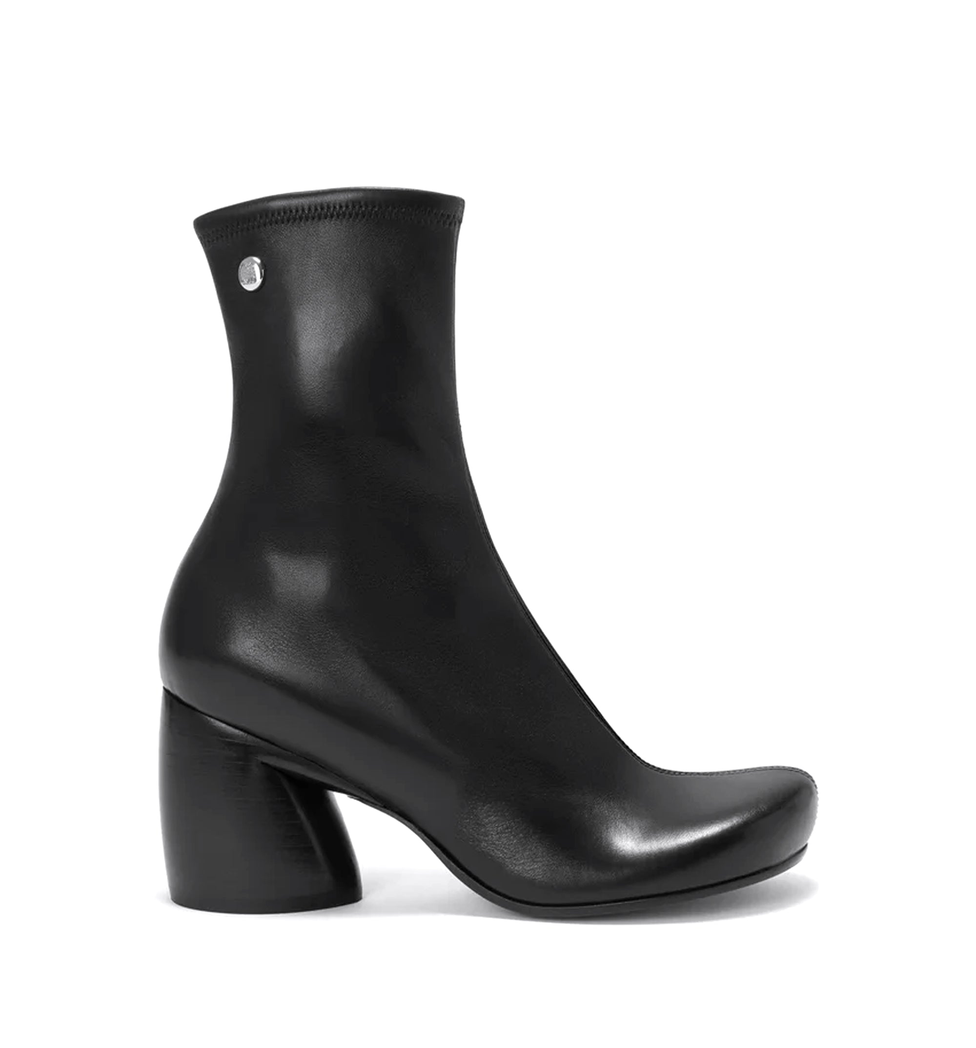 Oval bootie in stretch nappa lambskin