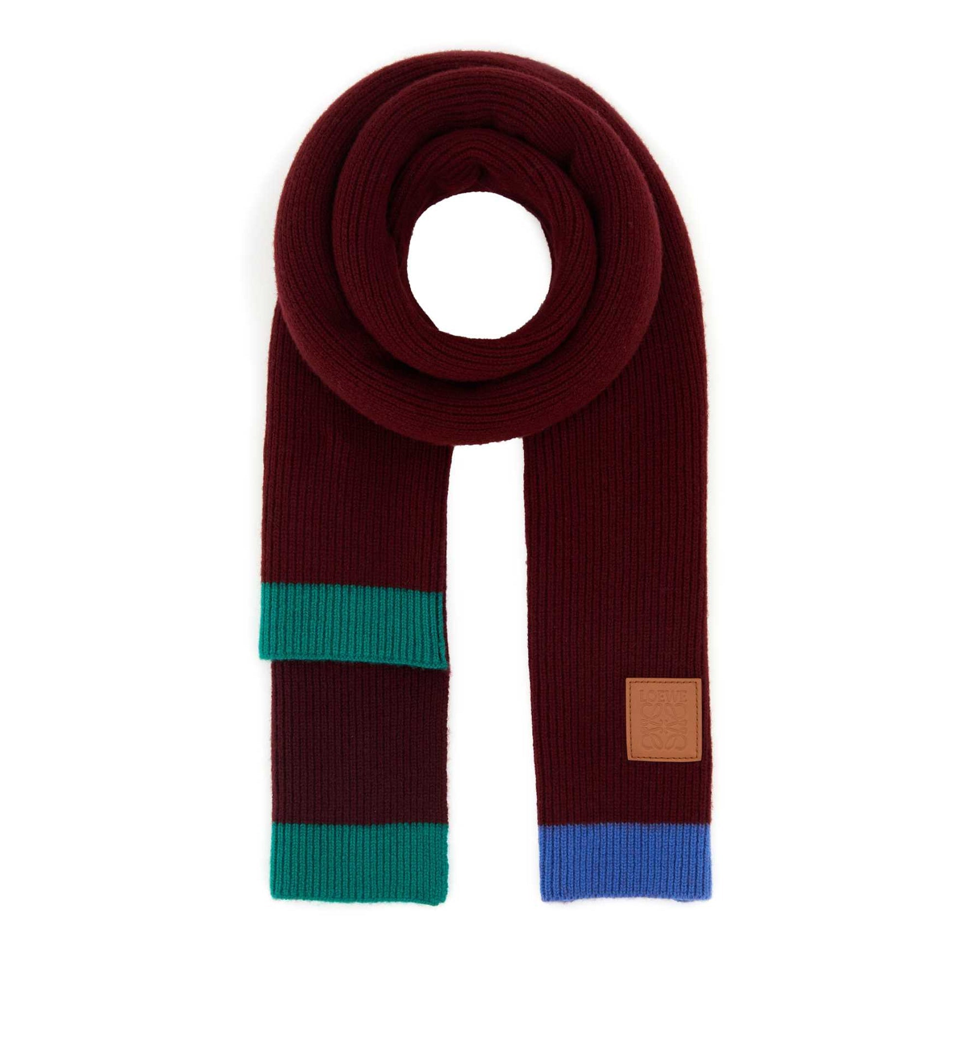 Asymmetric Wool Scarf