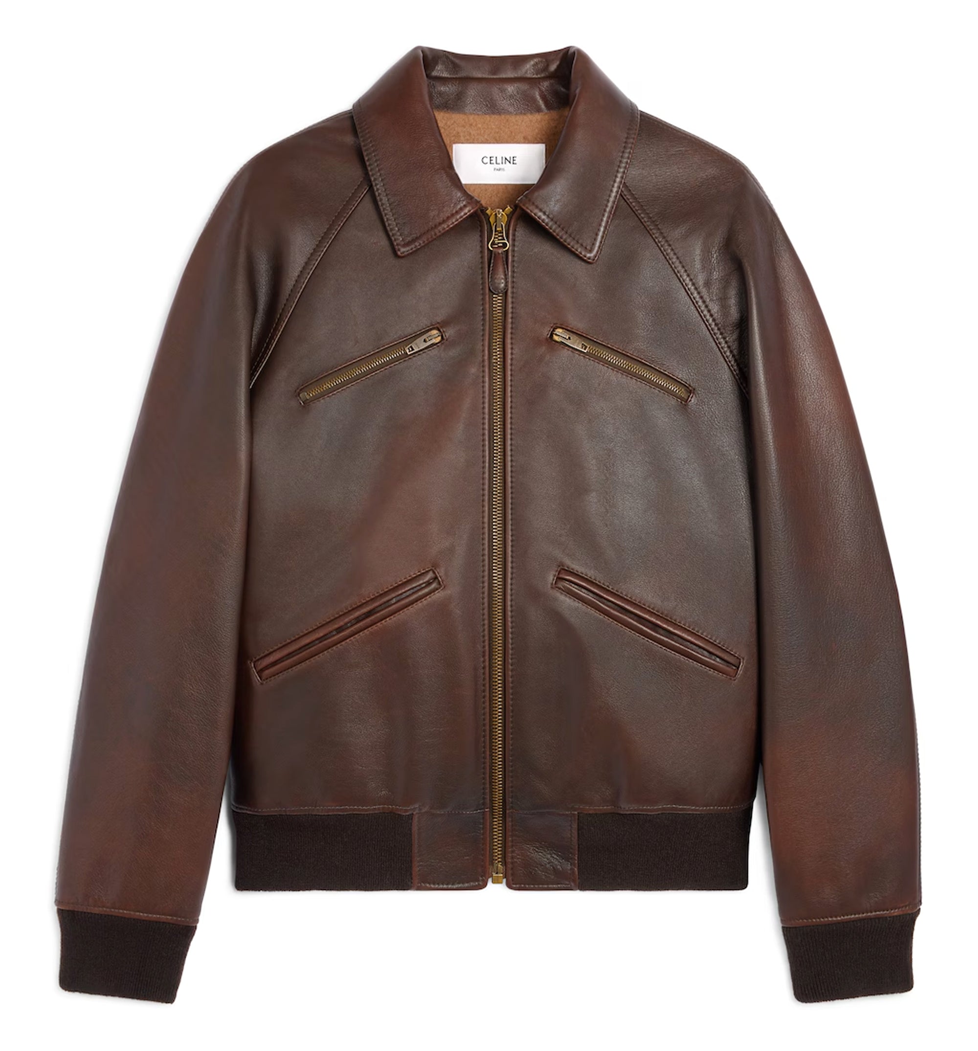Bomber Jacket in Calfskin