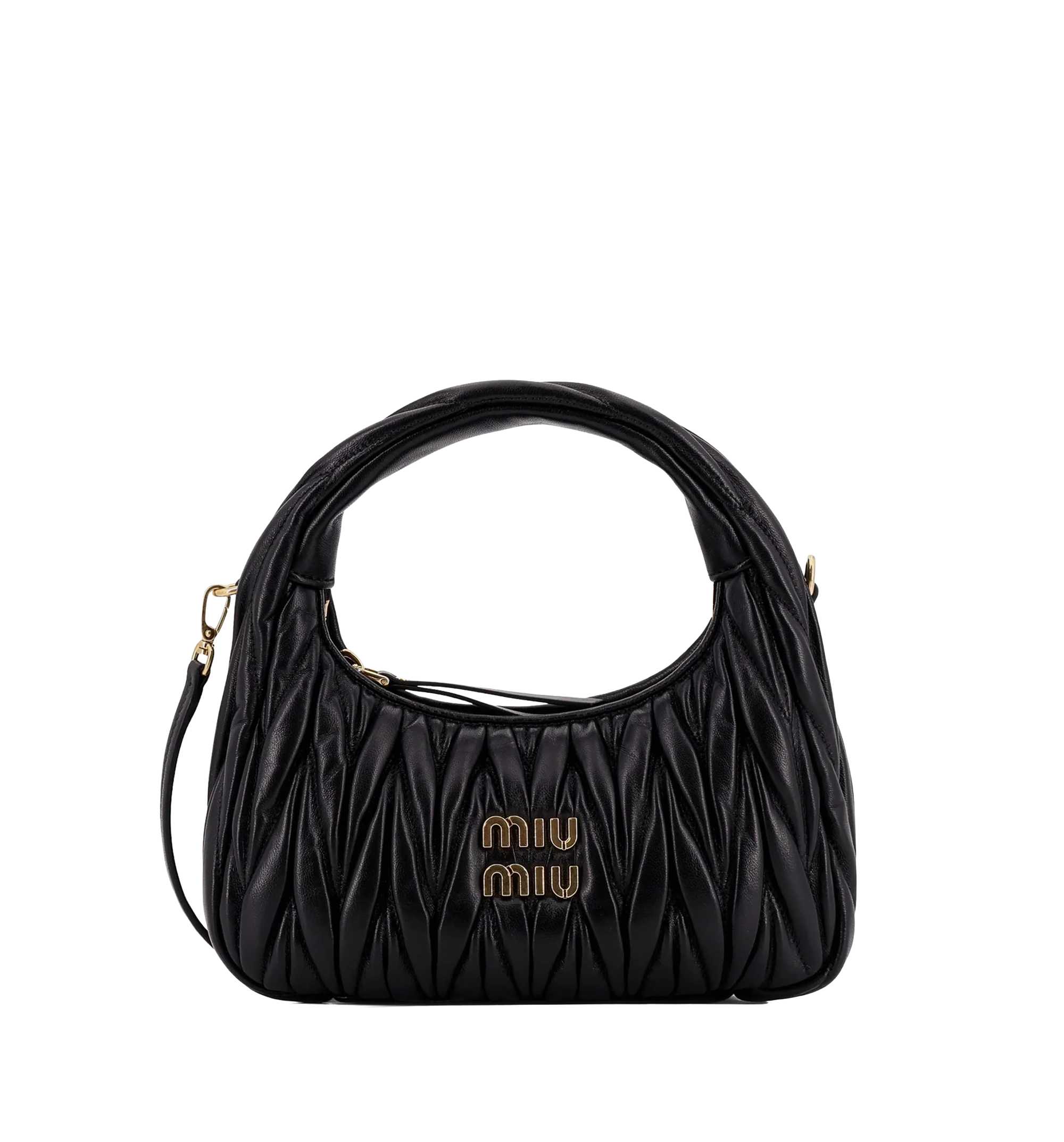 Wander Matelassé Nappa Leather Hobo Bag