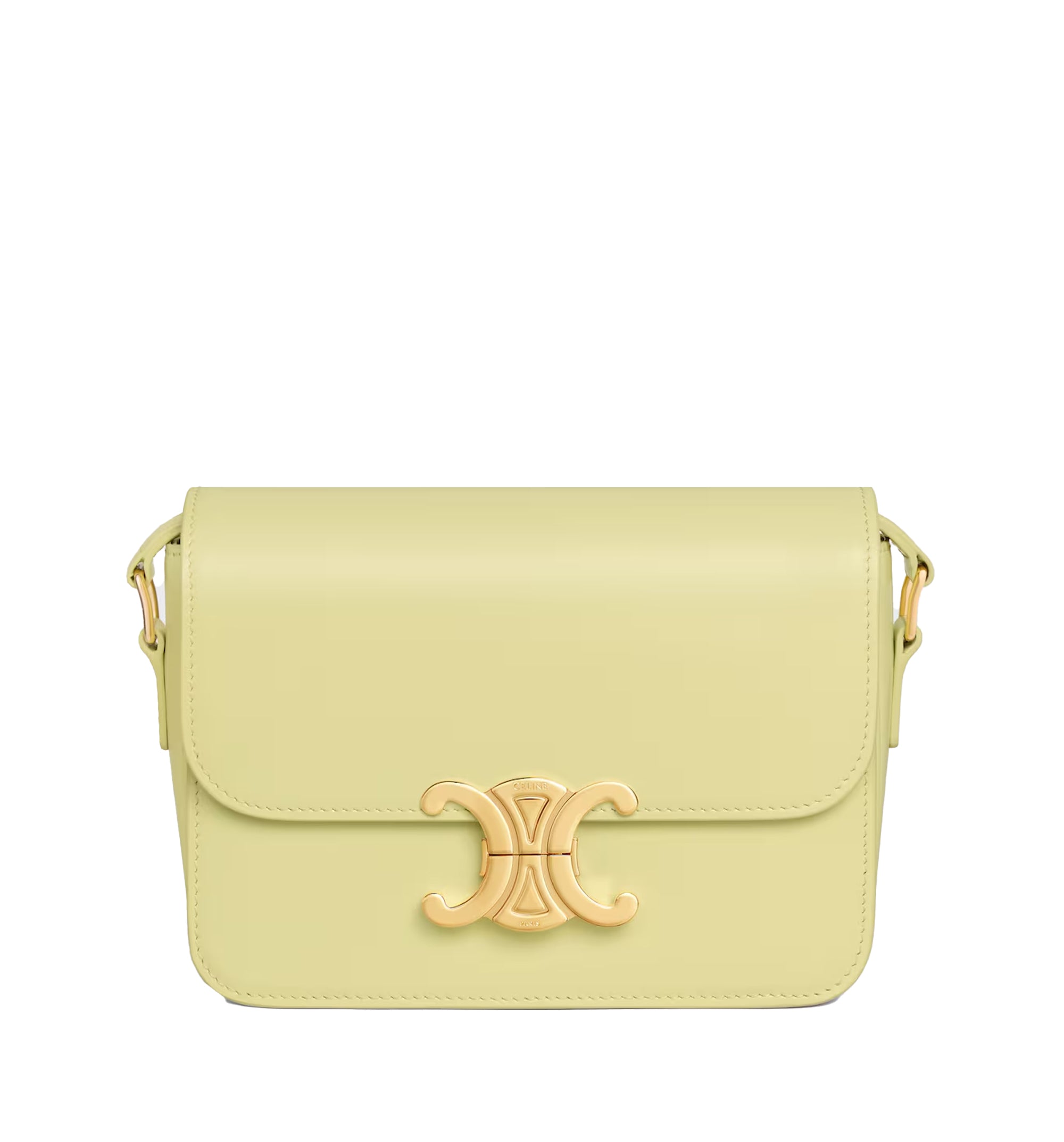Teen Triomphe Bag In Shiny Calfskin