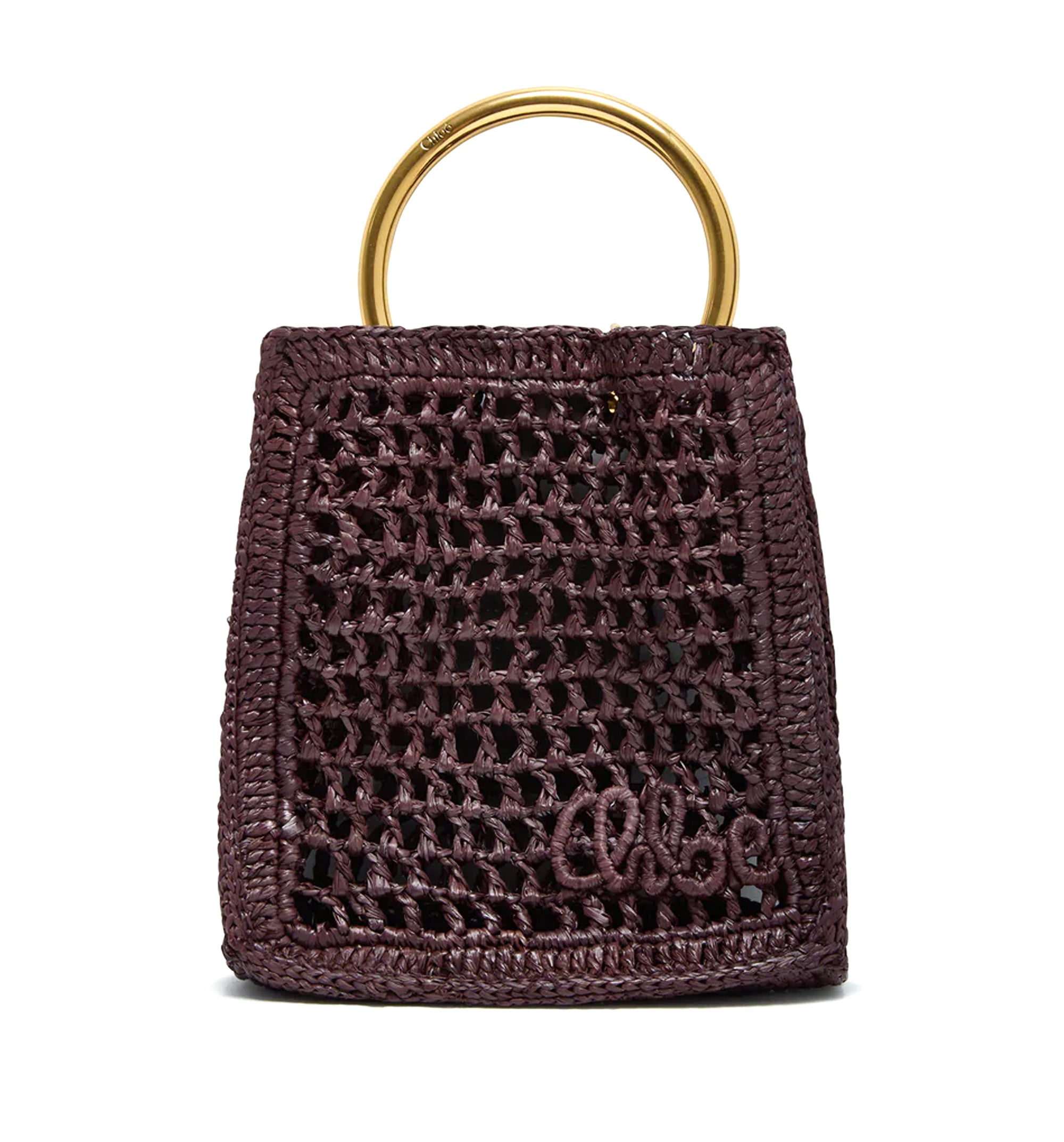 Mini Summer Banana Raffia Tote