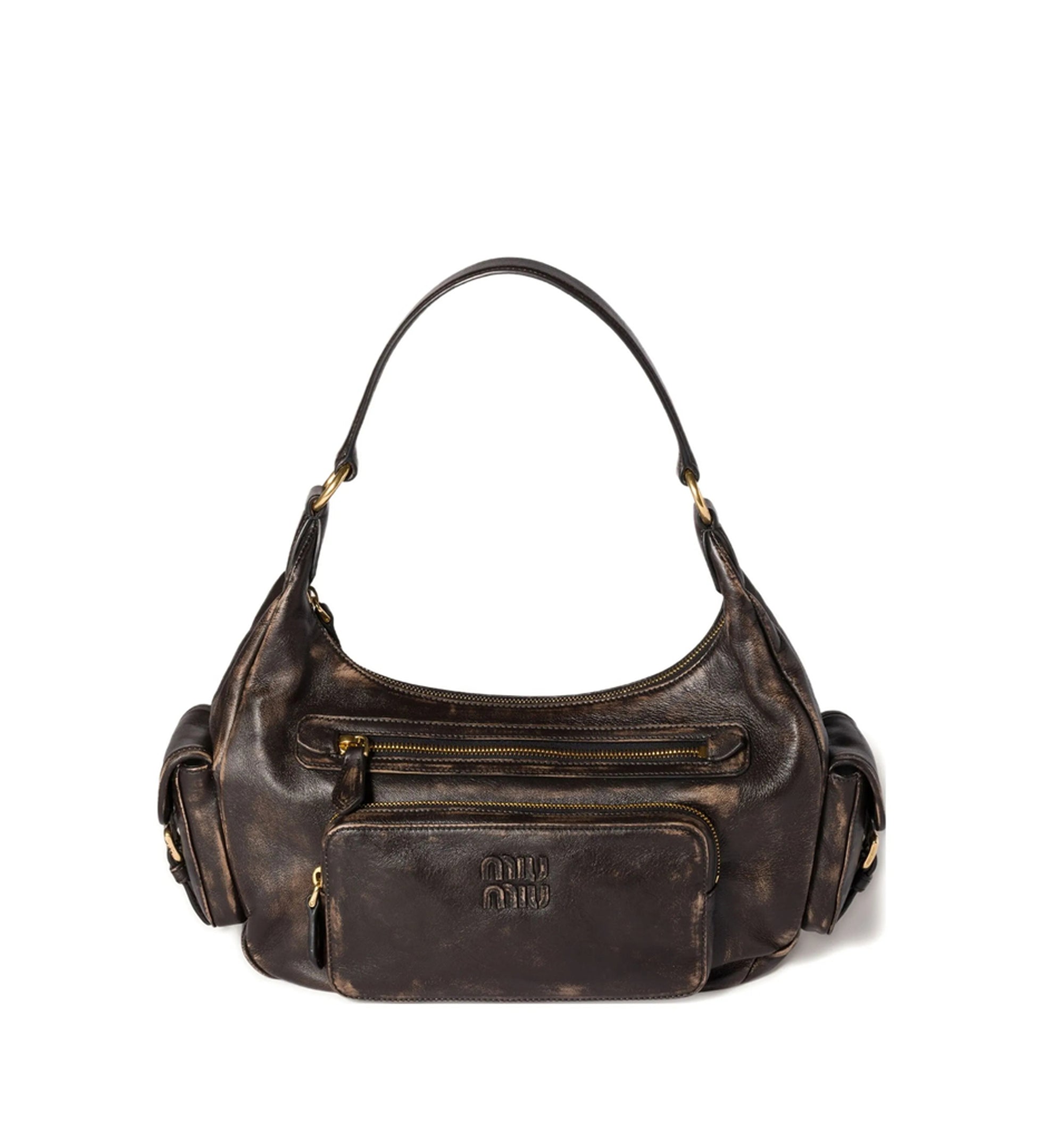 Pocket nappa leather bag