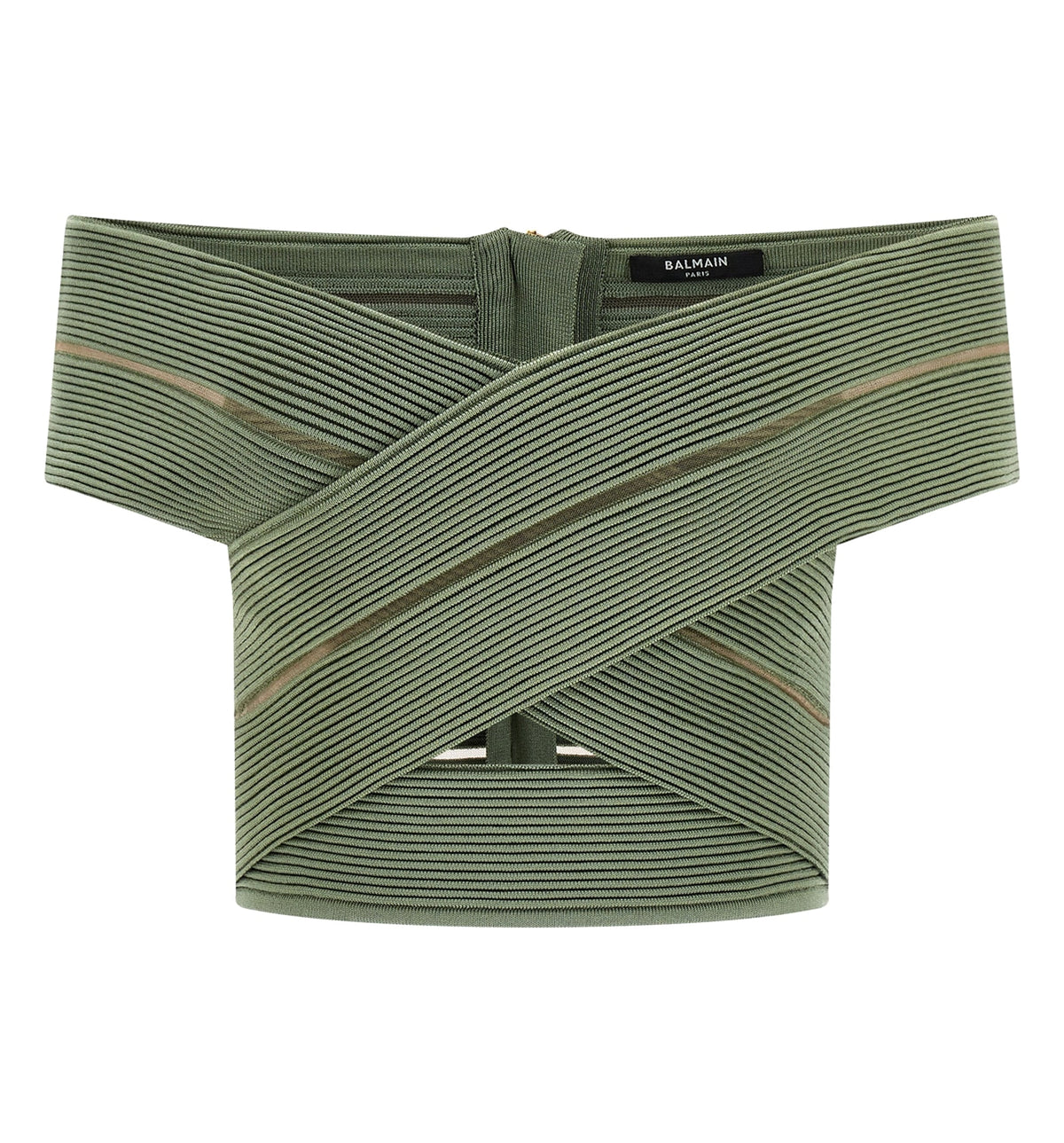 Off-the-shoulder crop top