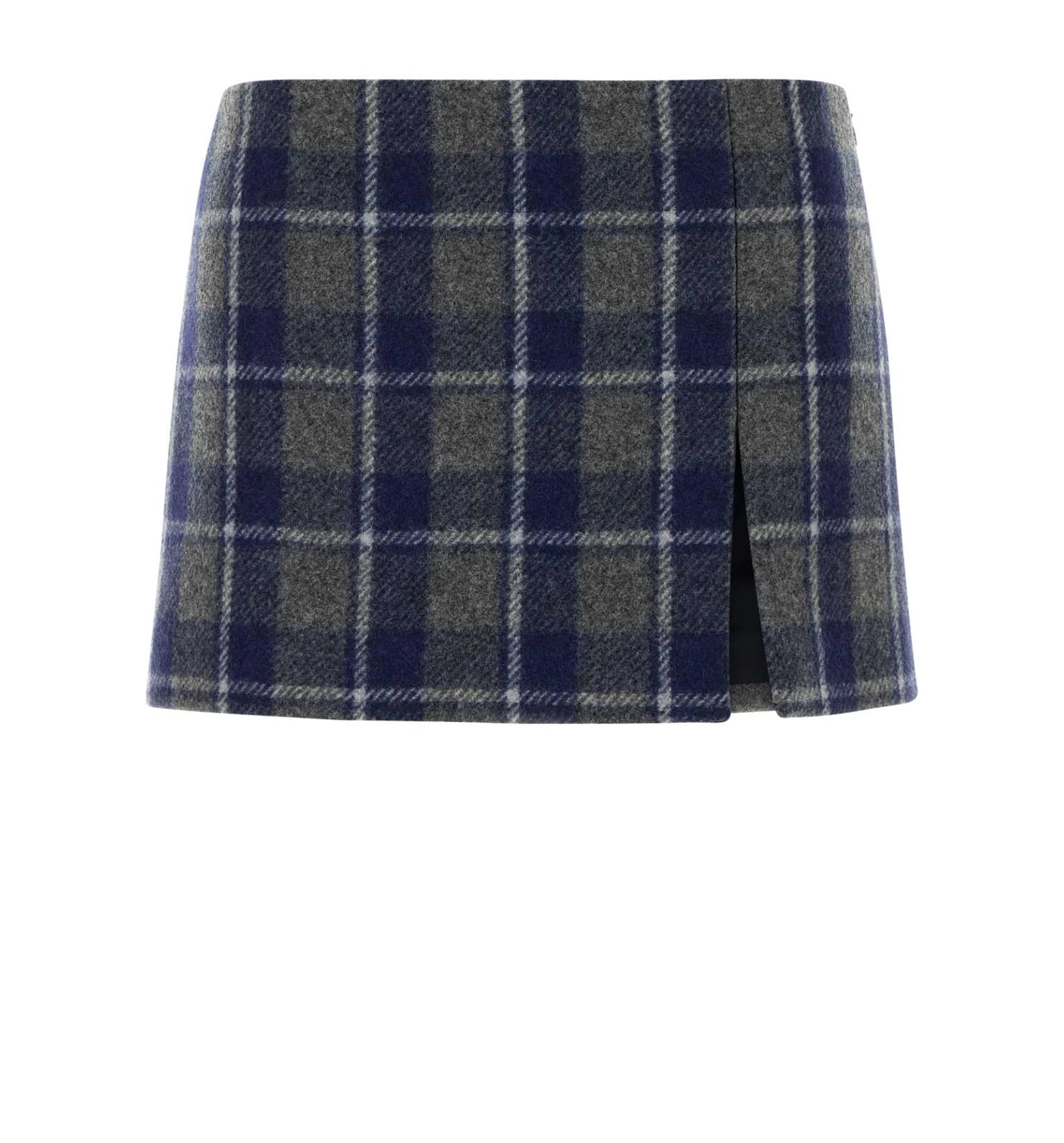 Checked Miniskirt