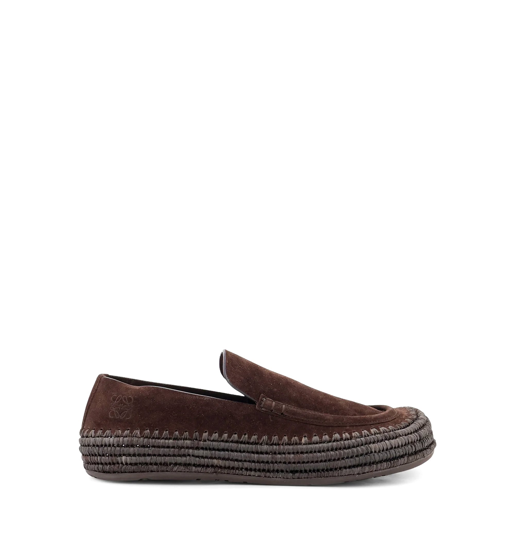 Rio Loafer In Suede And Raffia