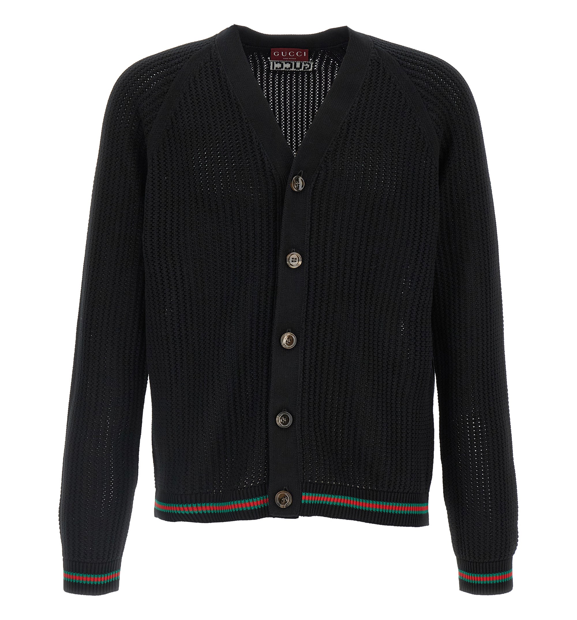 Web ribbon cardigan