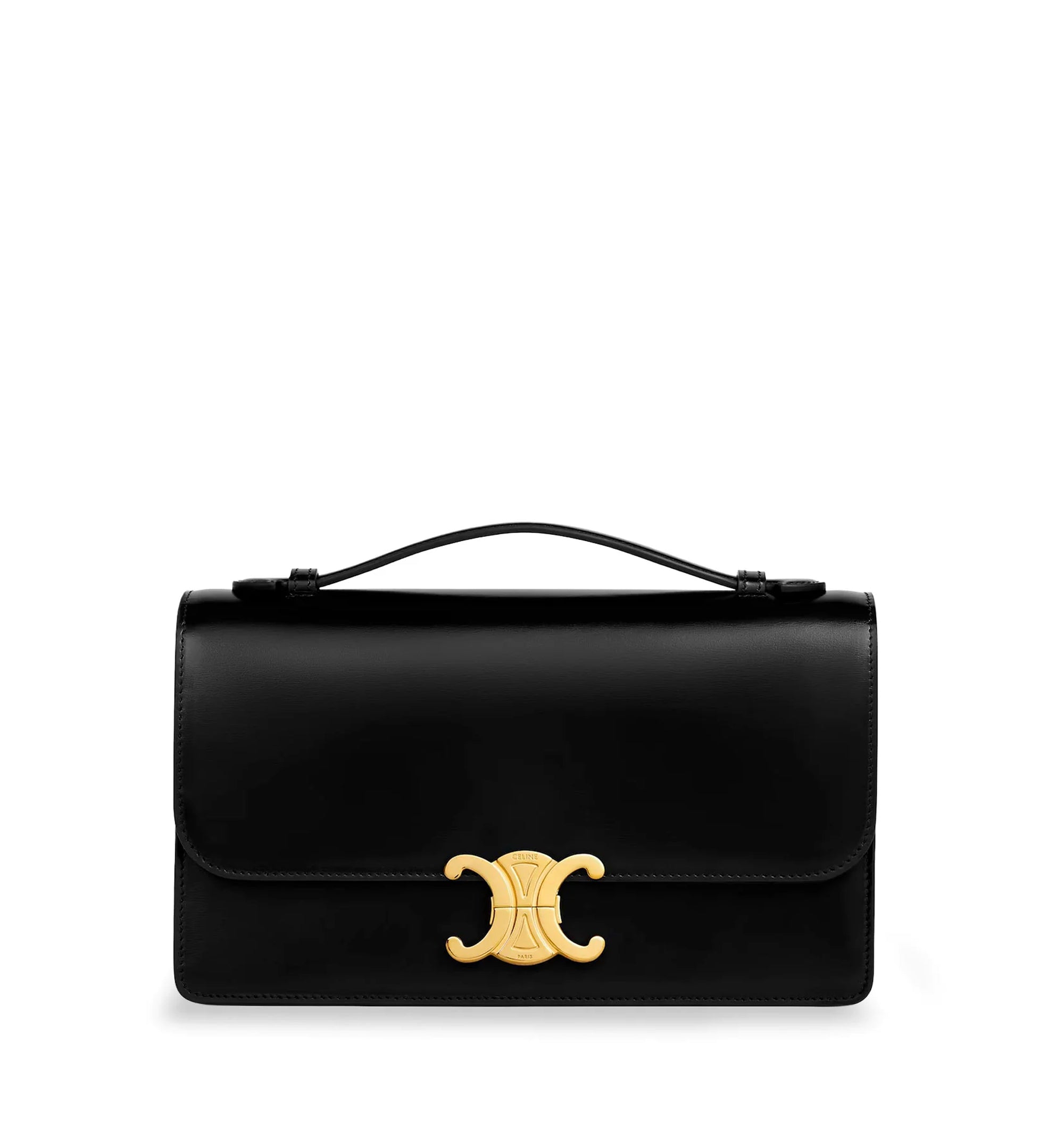 Medium Ava Triomphe Shoulder Bag in Smooth Calfskin