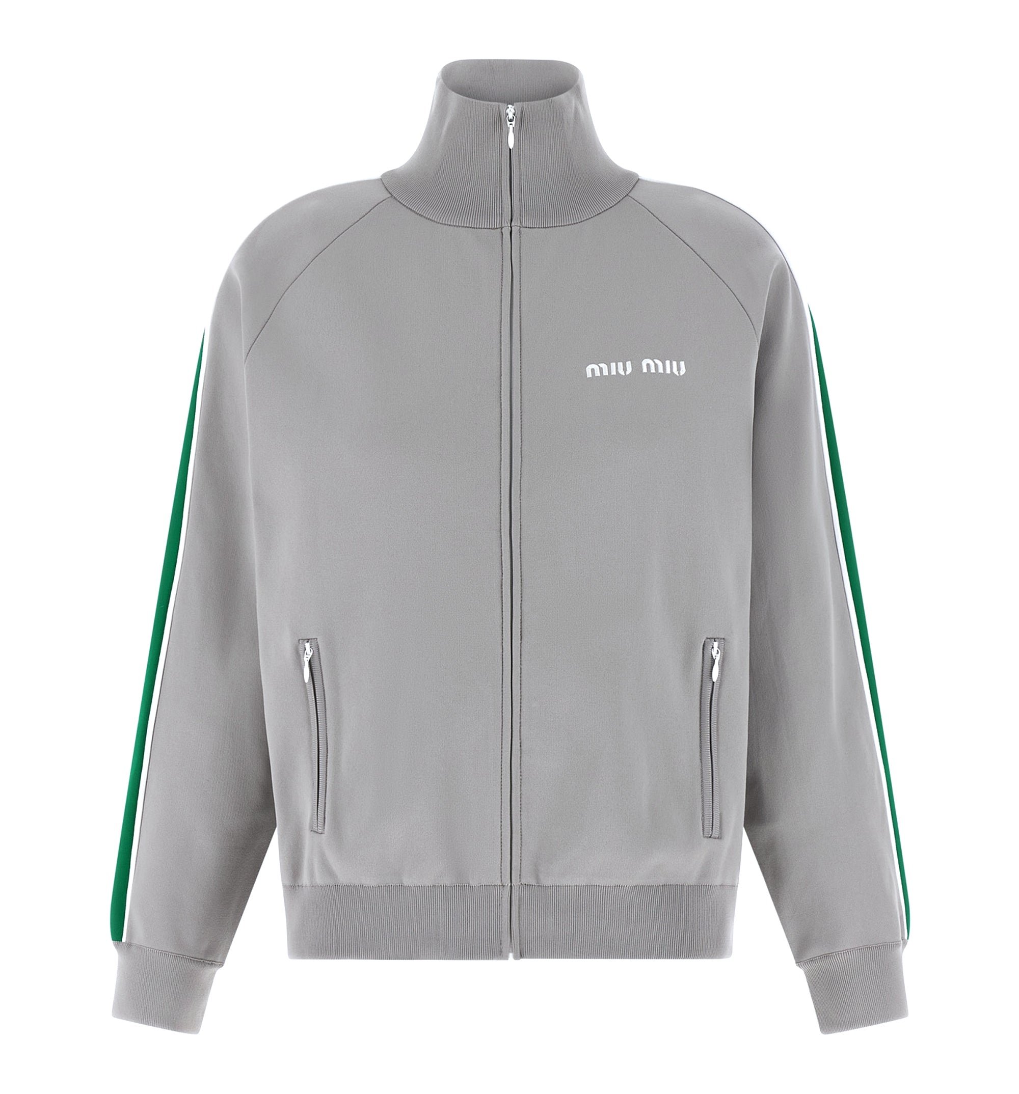 Technical yarn zipper sweatshirt