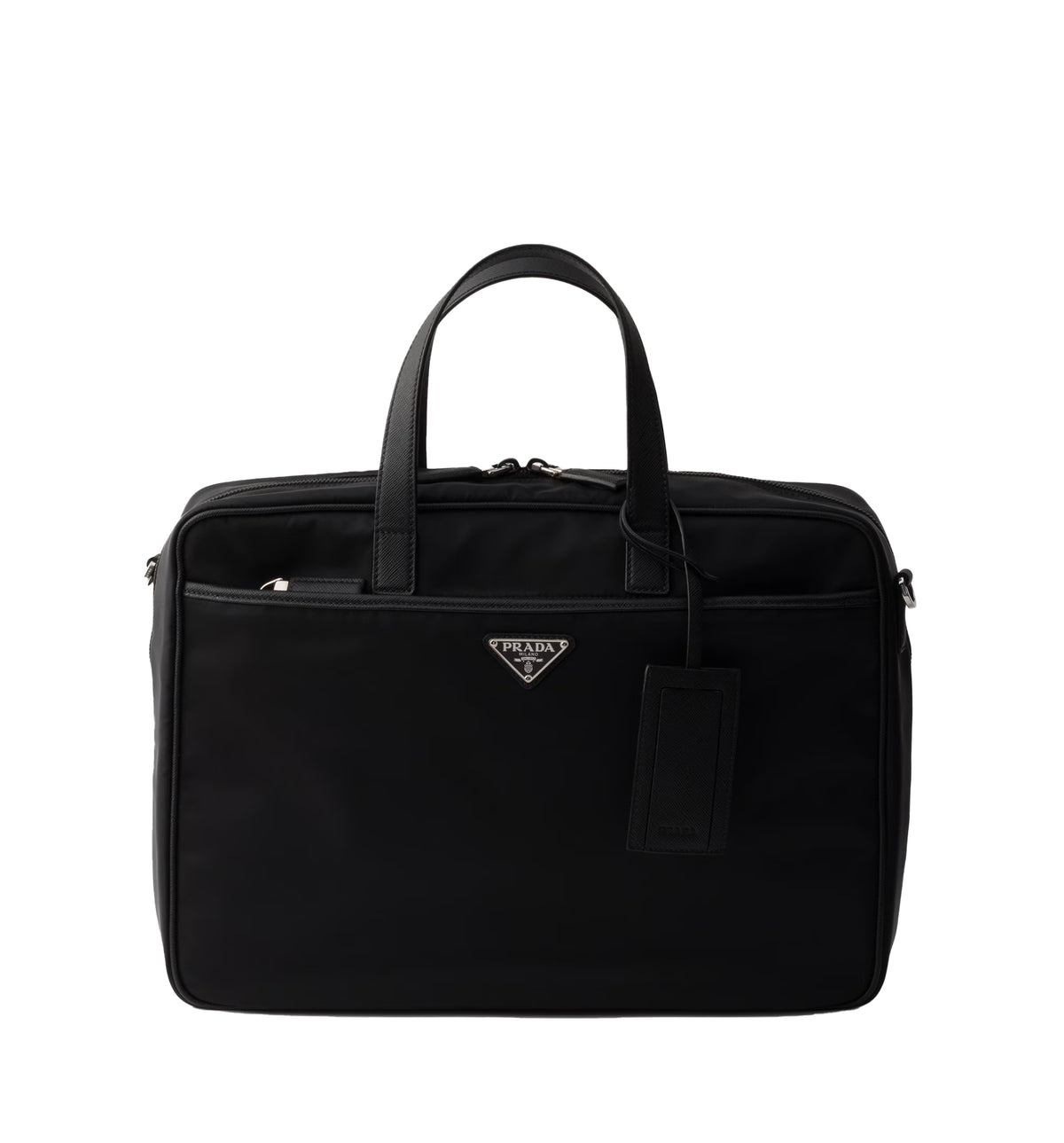Re-Nylon and Saffiano leather work bag