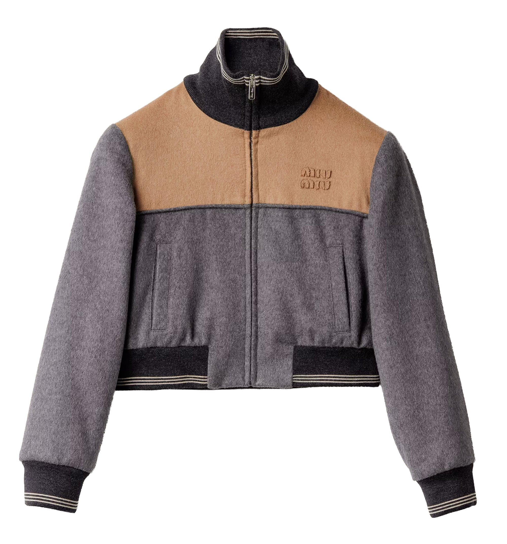 Velour Blouson Zipper Jacket