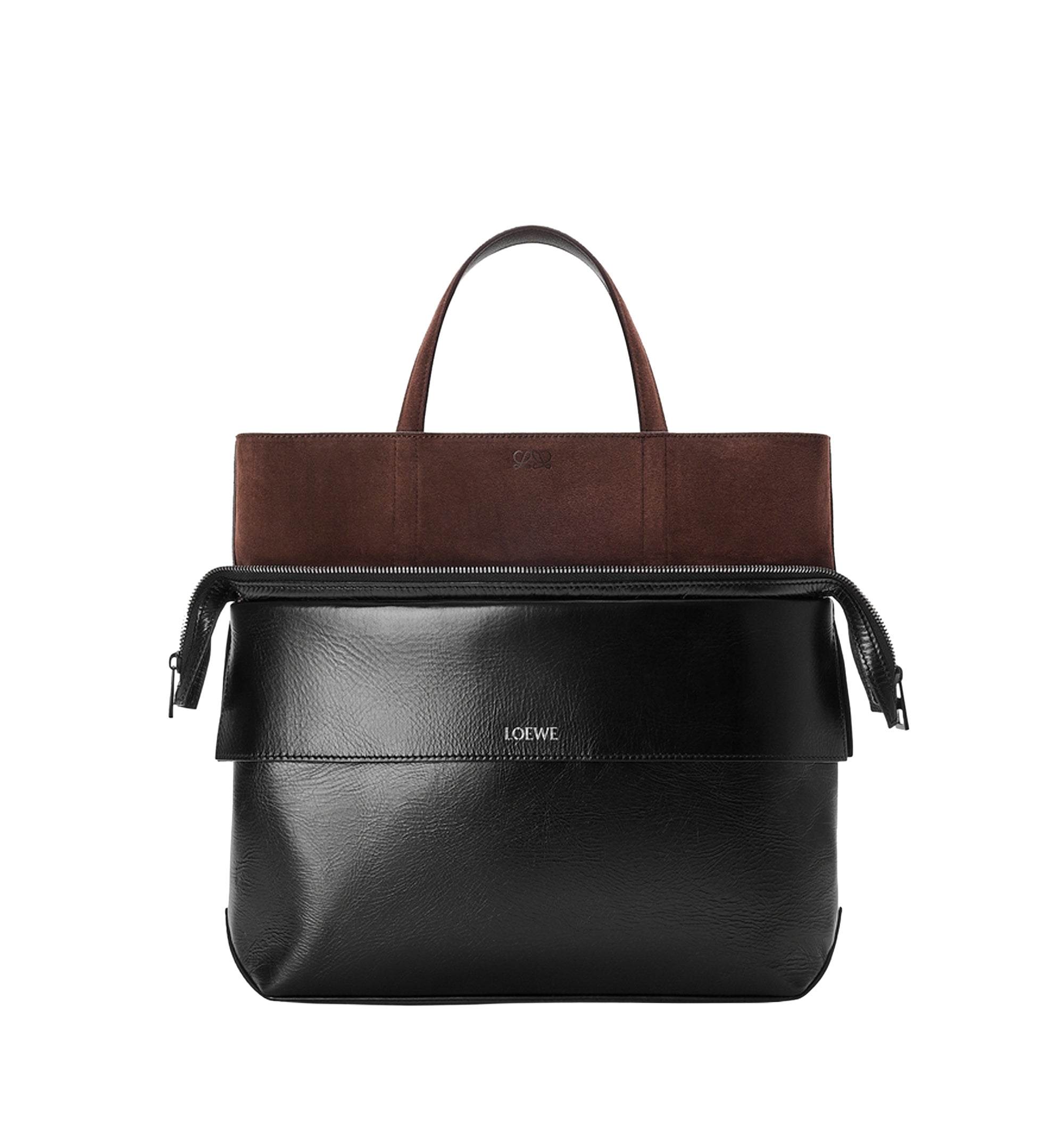 Small Switch Tote in Paper Calf and Suede