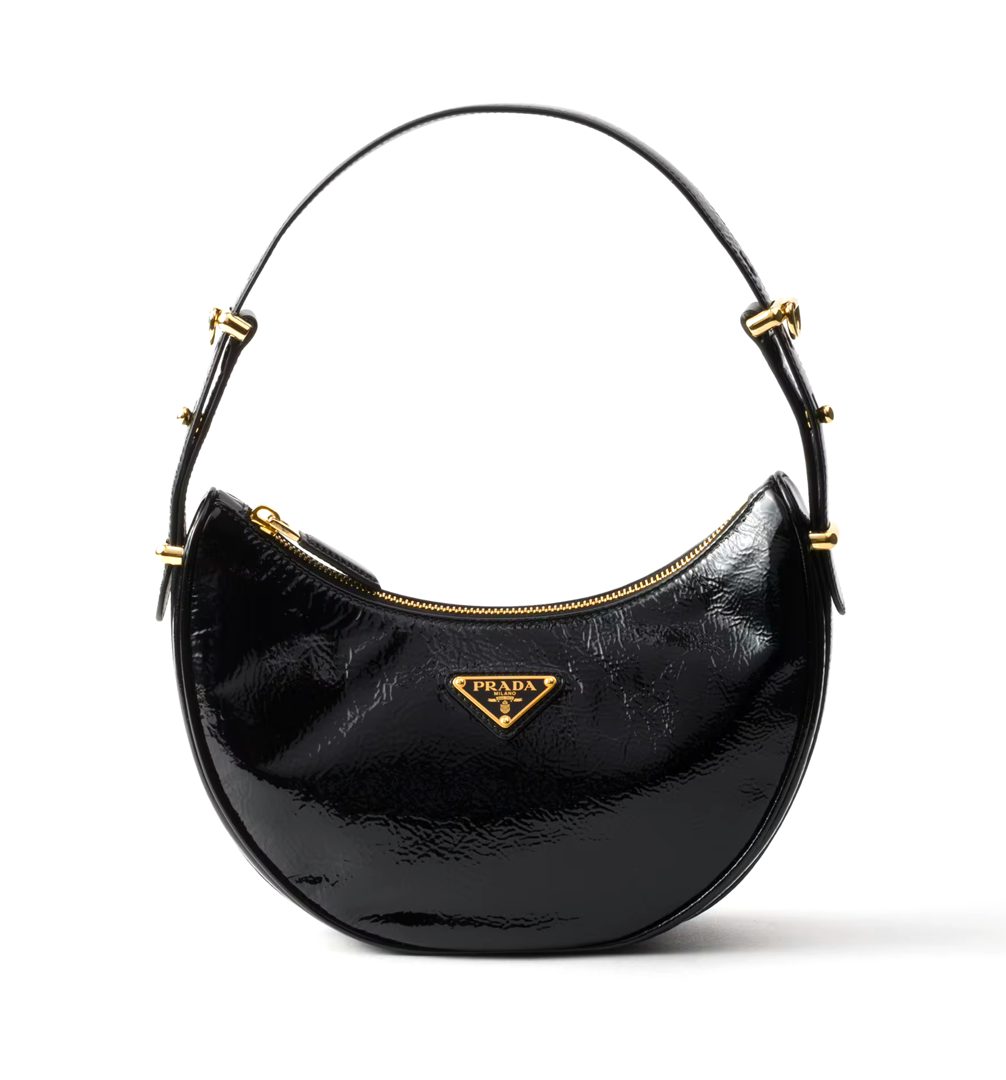 Arqué Naplak Patent Leather Shoulder Bag
