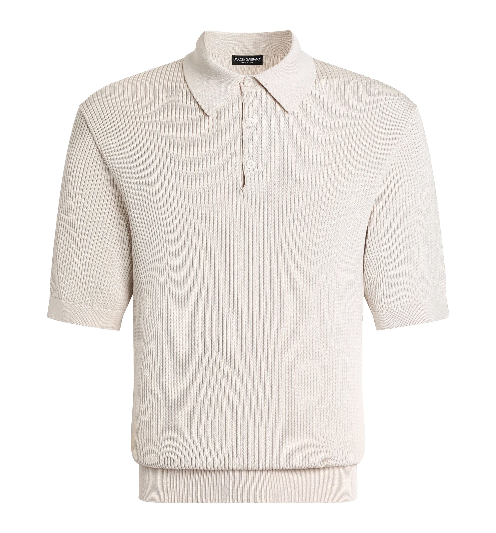 Micro-Rib Cotton Polo Shirt