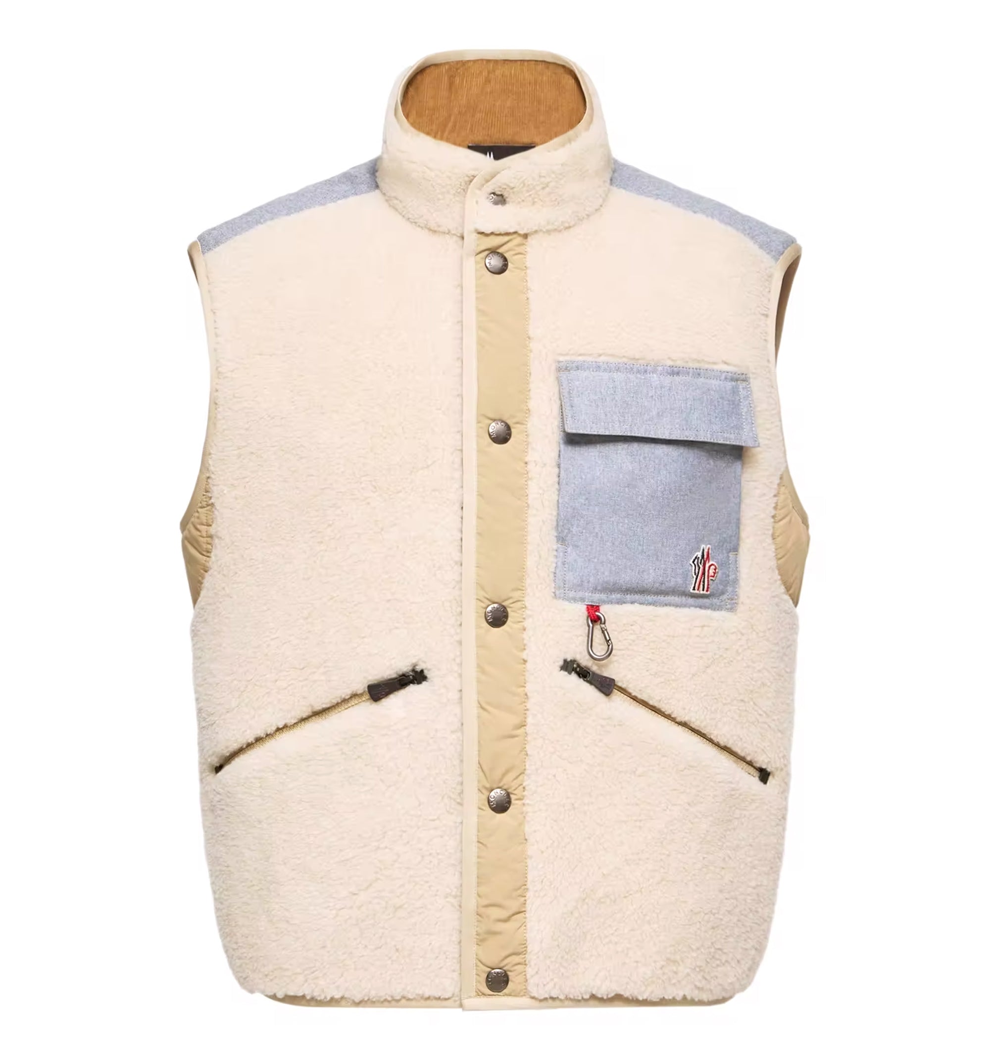 Teddy & Chambray Vest
