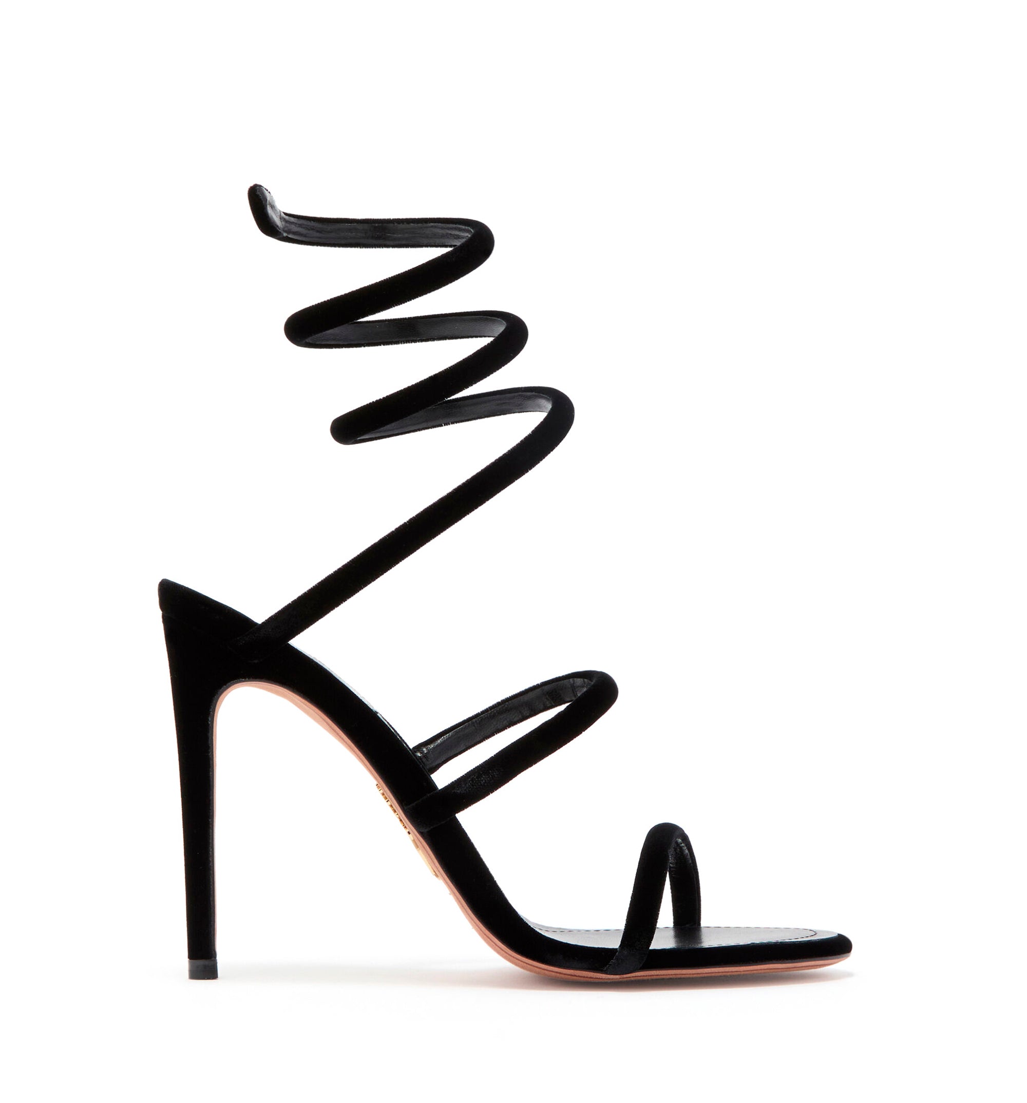 Cleo Black Velvet Sandal 105