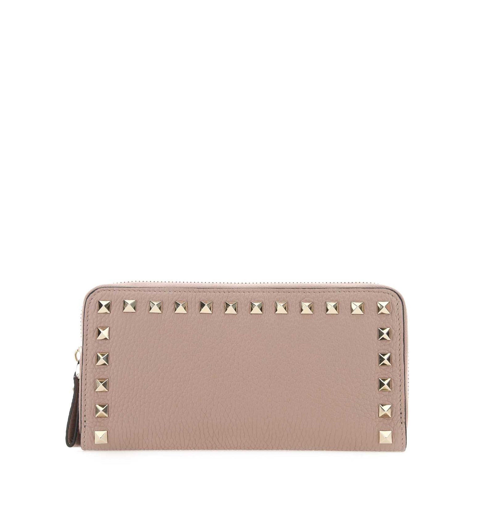 Rockstud Leather Wallet