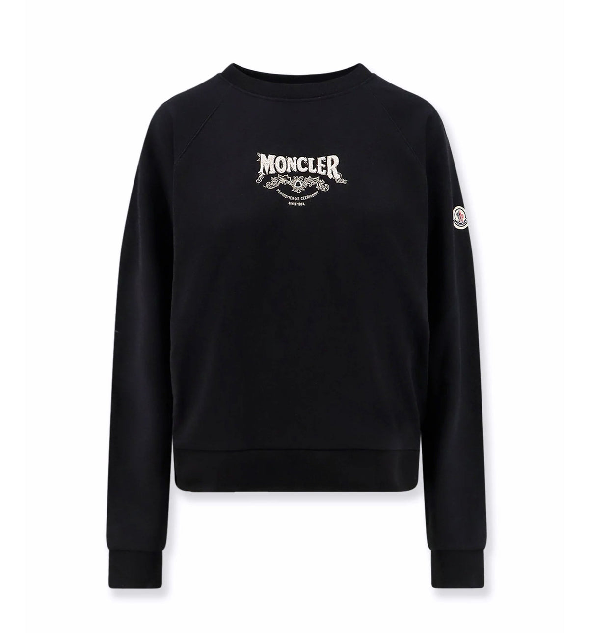 Cotton sweatshirt with front logo