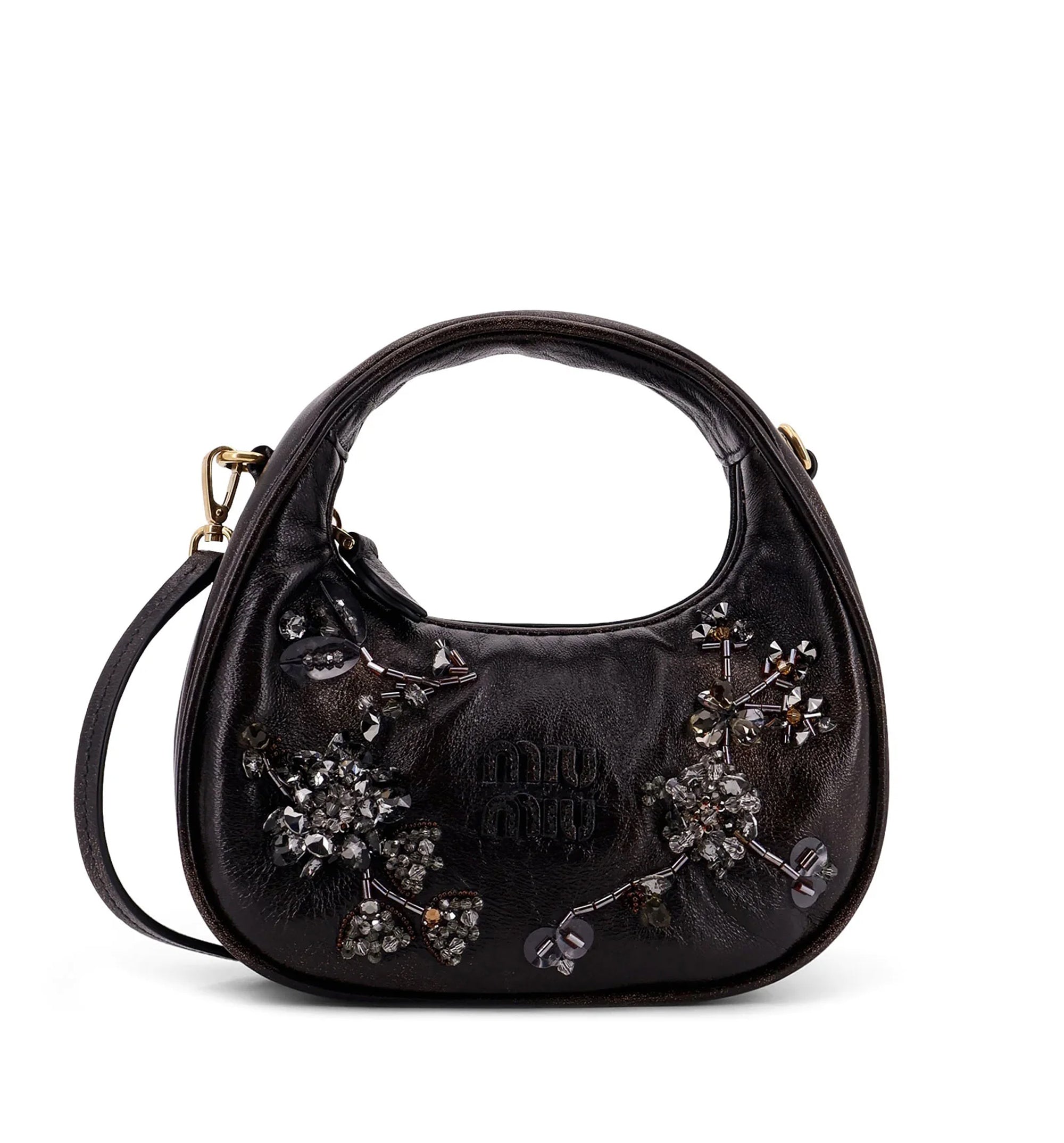 Wander Embroidered Leather Mini-Bag