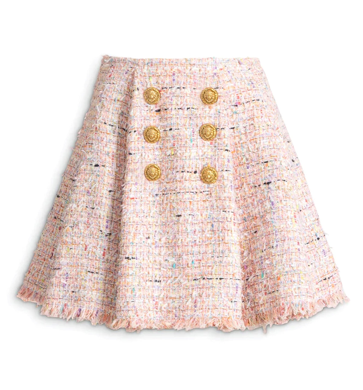 Flared tweed skirt